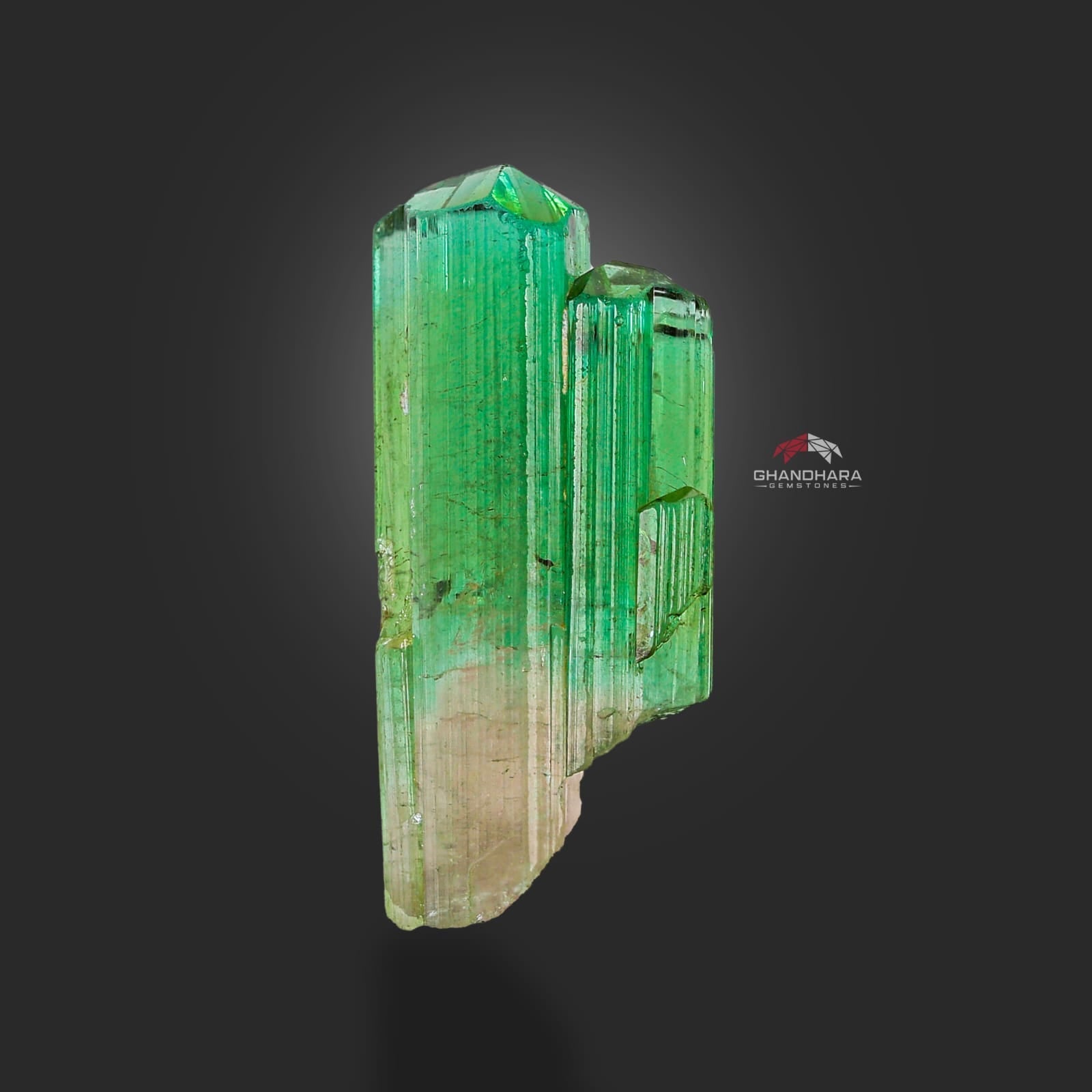 Bicolor Tourmaline Mineral Crystal