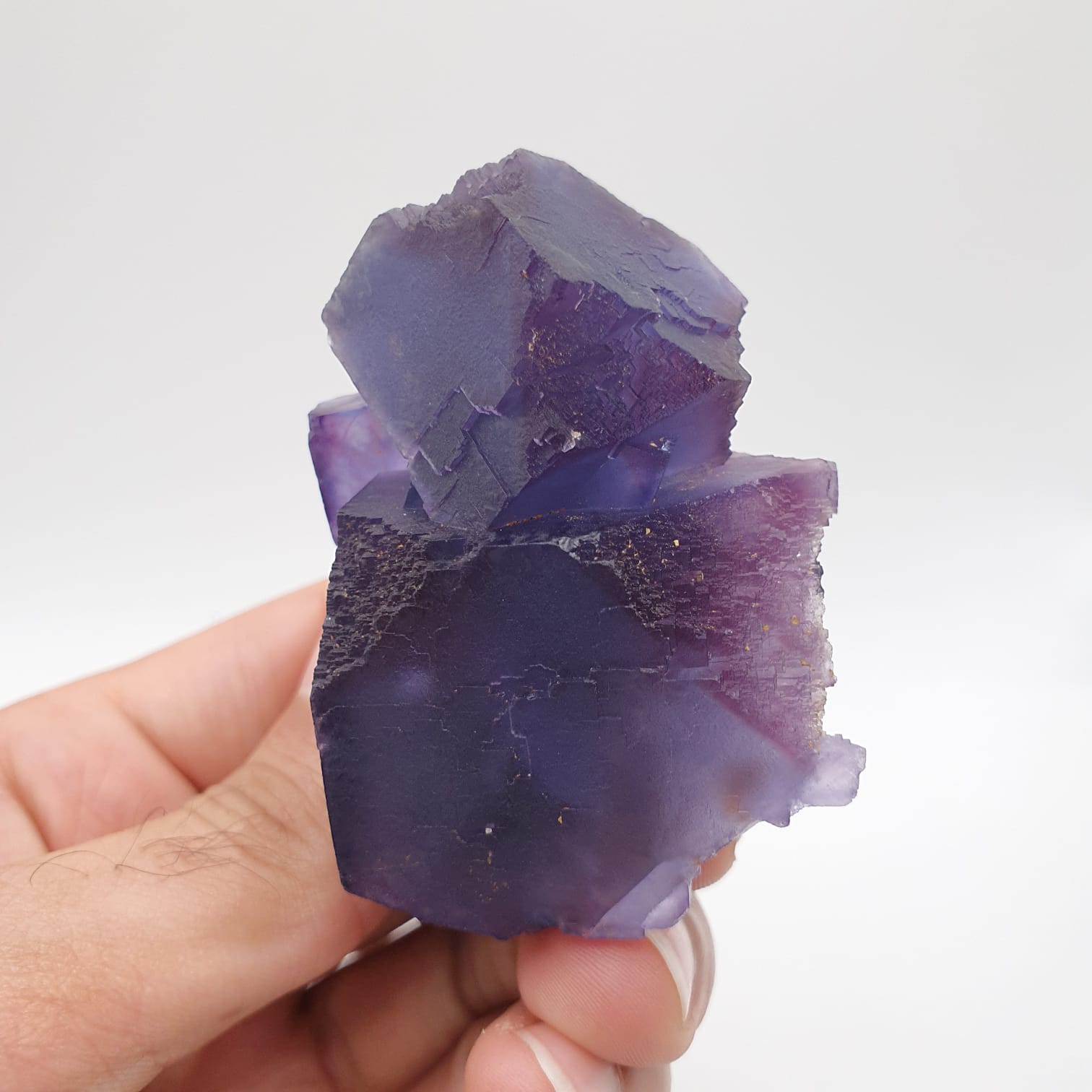 Colorful And Adorable Aggregate Of Fluorite Cubes