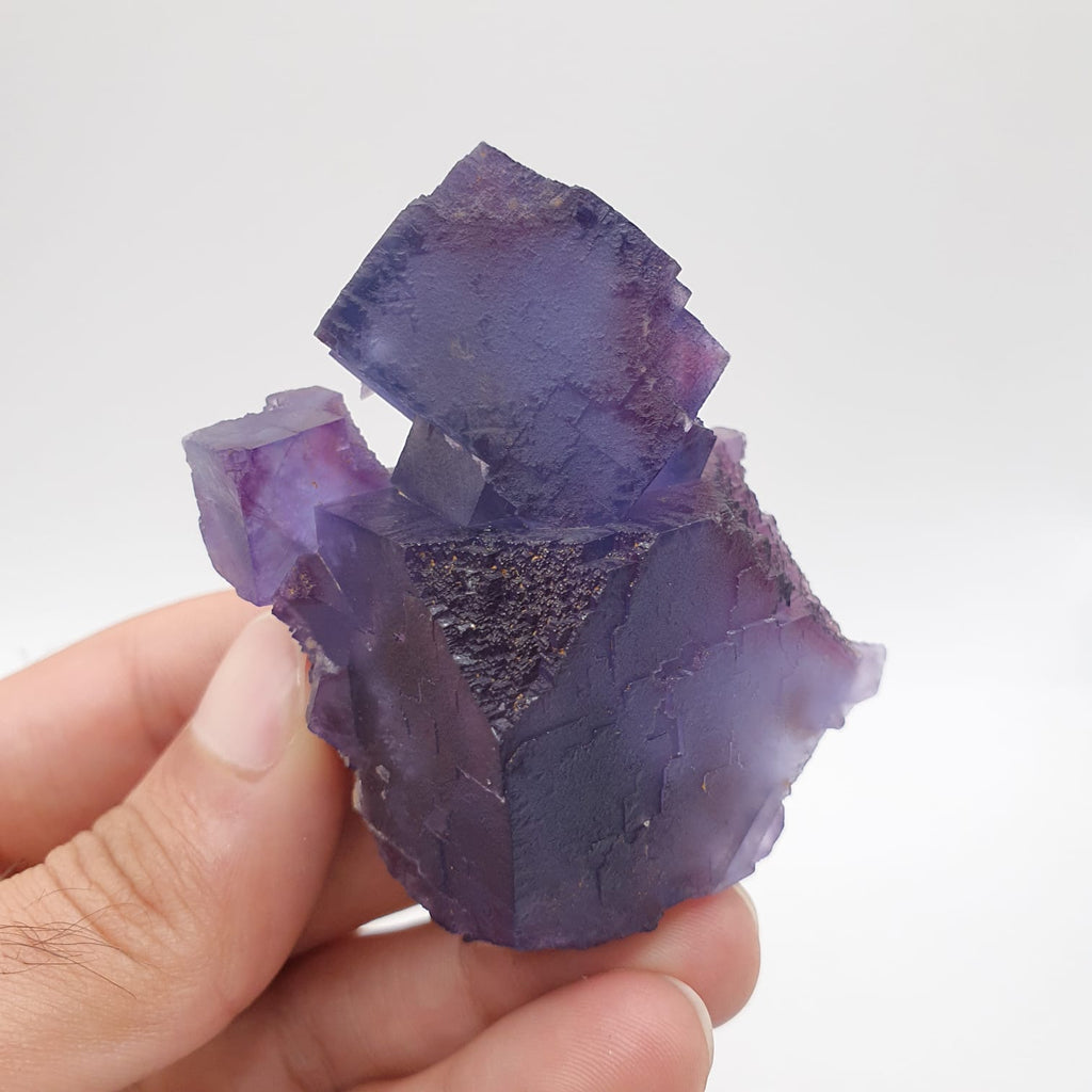 Colorful And Adorable Aggregate Of Fluorite Cubes