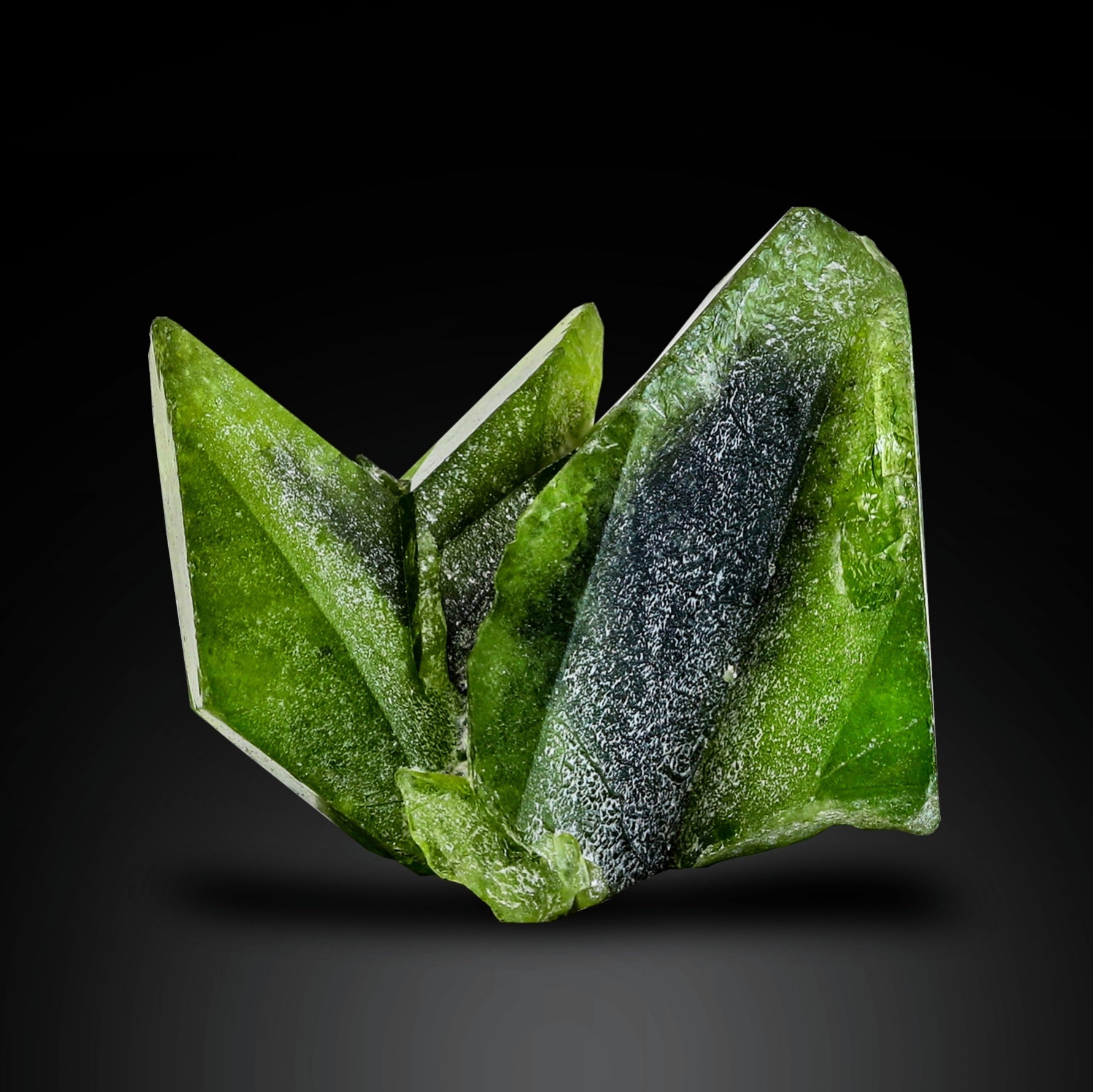 Cute Apple-Green Color Titanite Cluster
