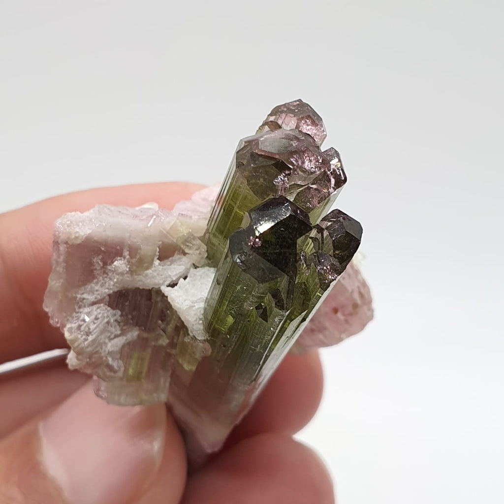 Elbaite Var. Tourmaline Rocket With Perfect Side Crystals