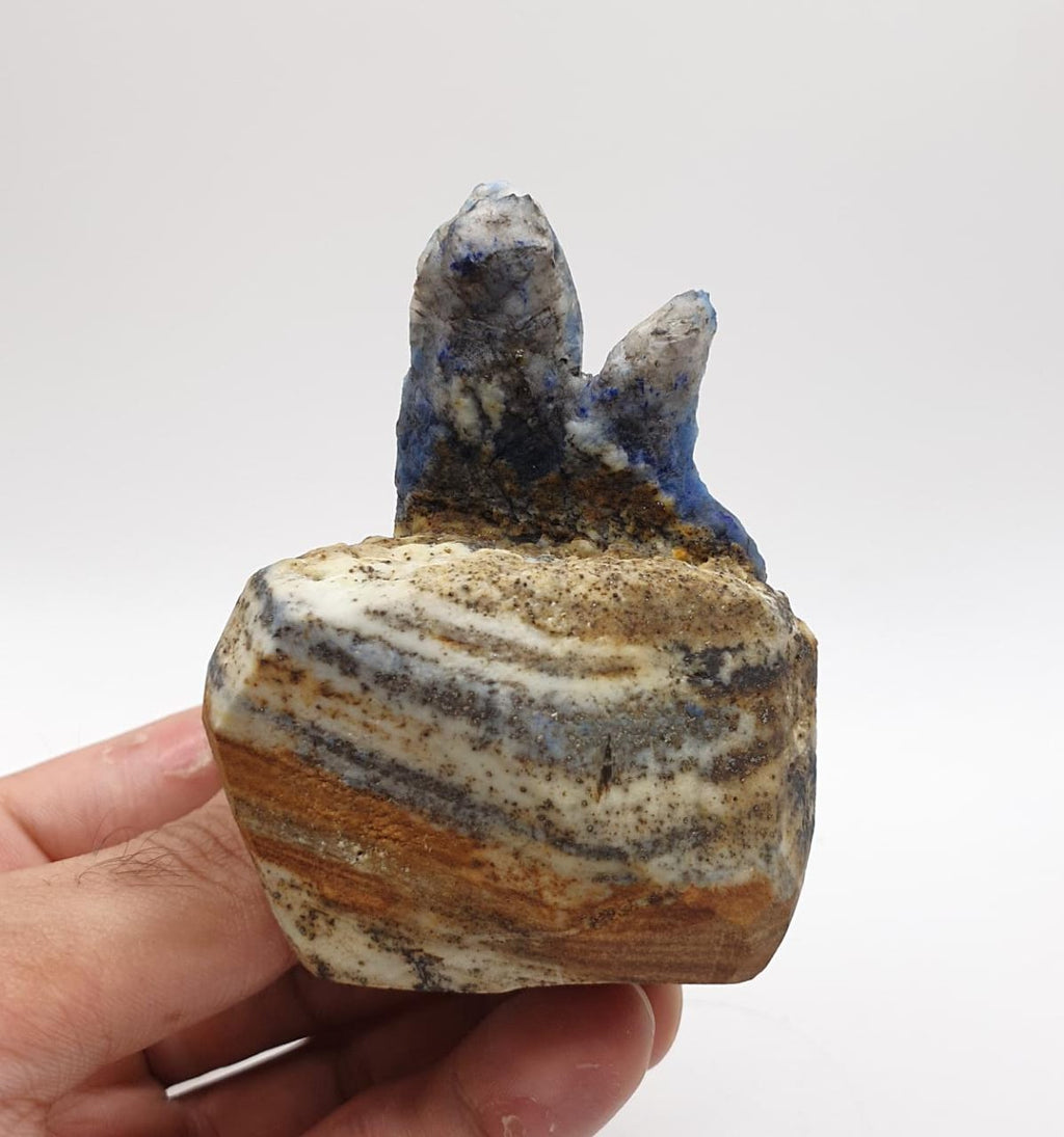 Elongated Afghanite Crystals Shooting Out of Matrix