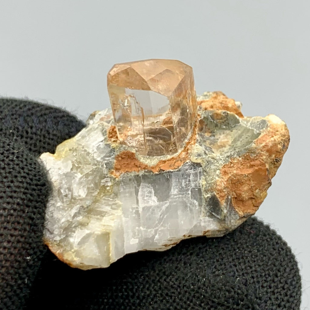 Gem Topaz Crystal Nicely Positioned On Matrix