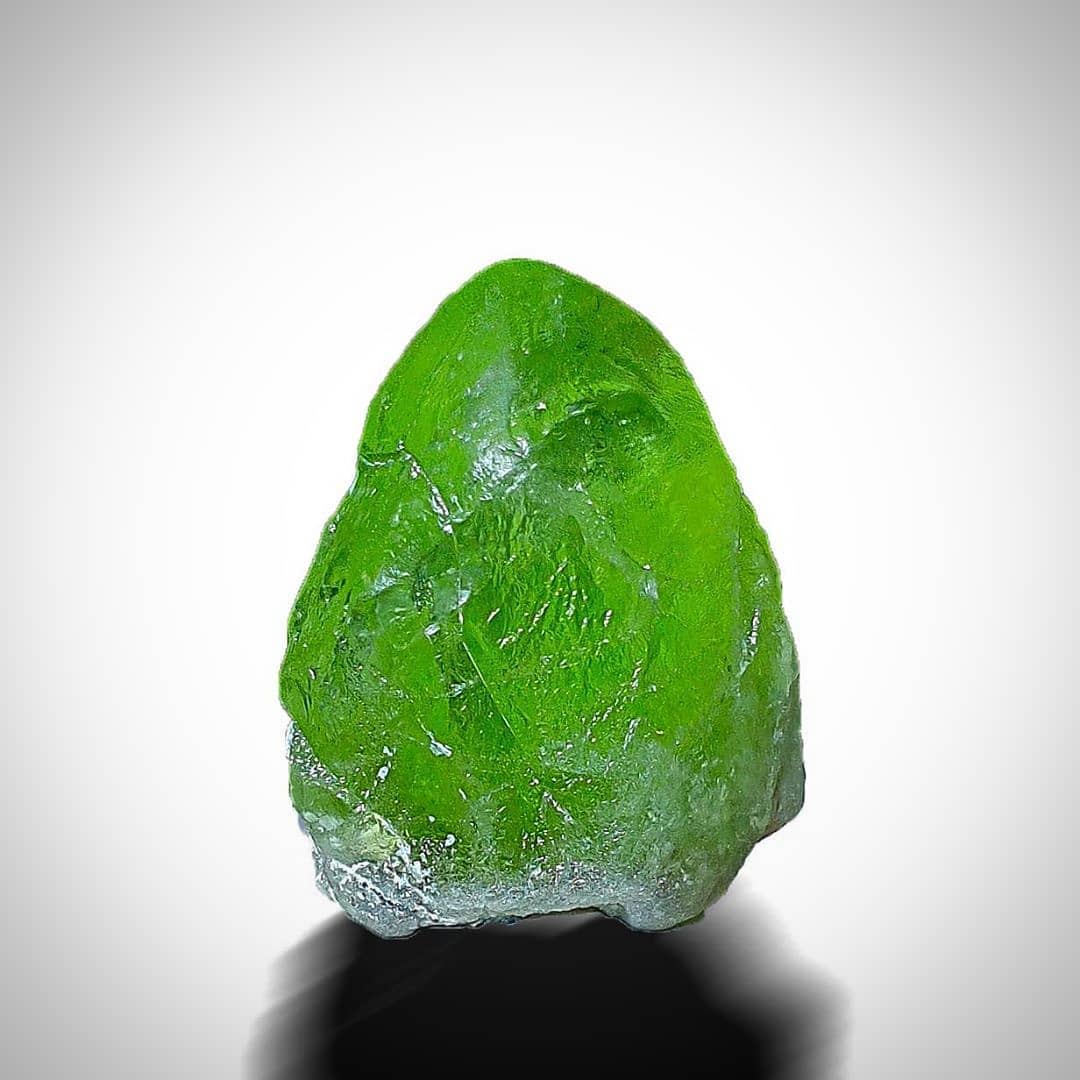 Gemmy Apple Green Peridot Crystal