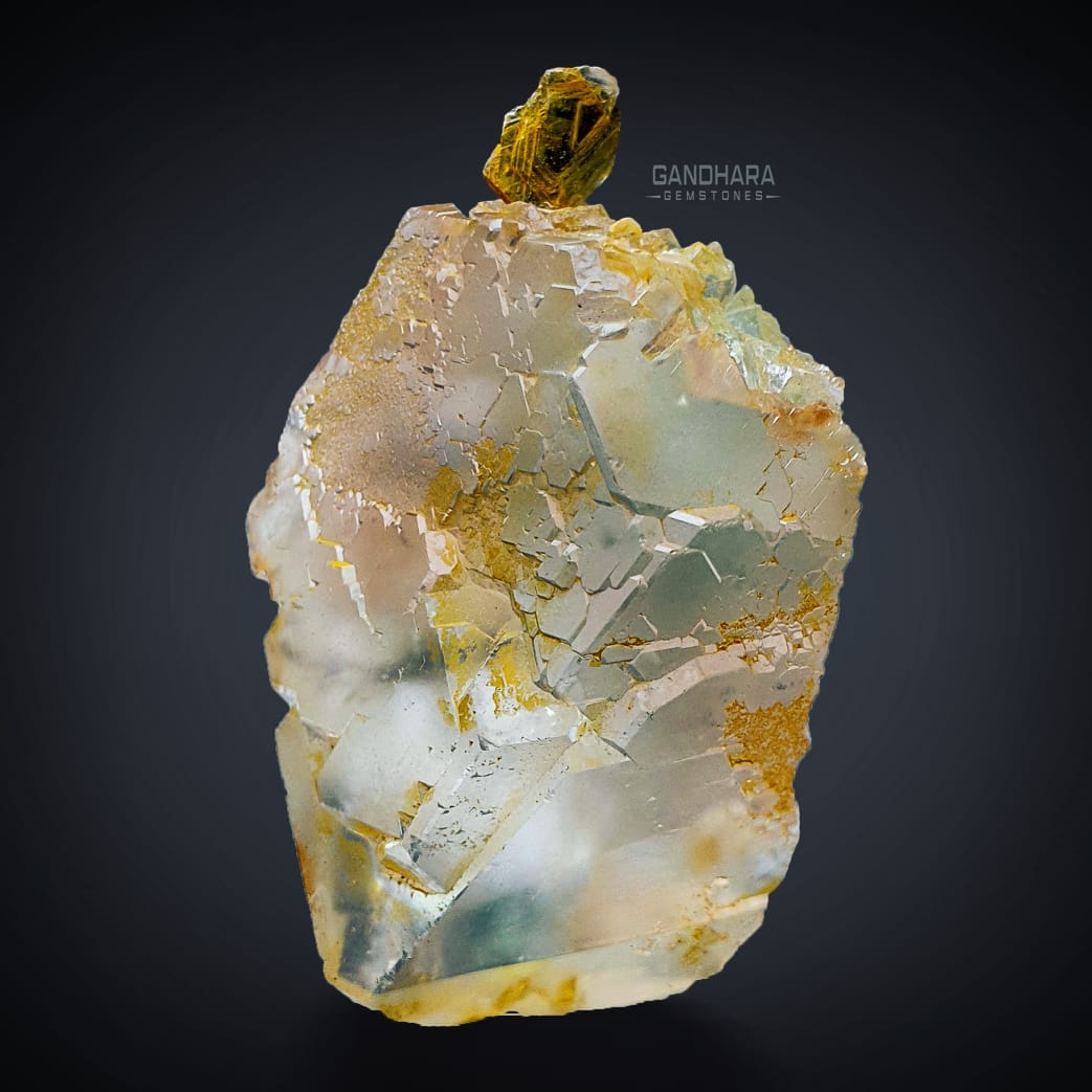 68 grams Gemmy Bicolor Fluorite Crystal with Muscovite