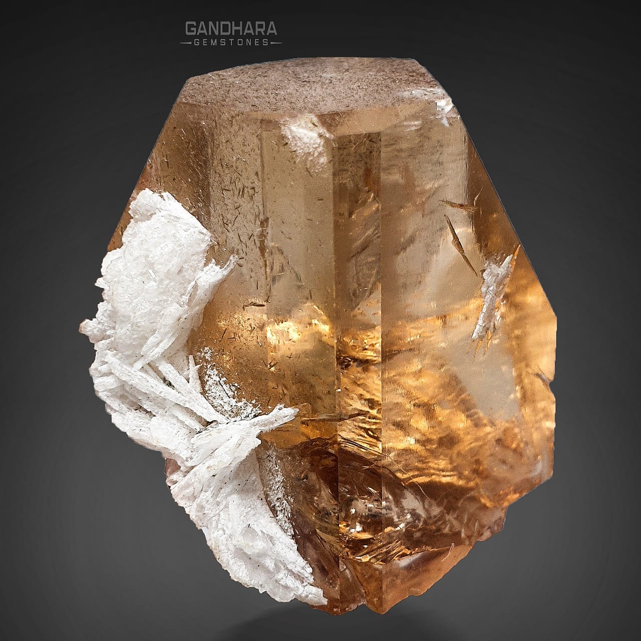 93 Grams Gemmy Topaz Crystal with Cleavelandite