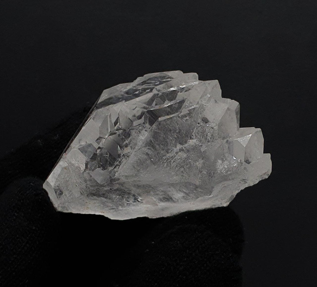 Glassy Faced Double Terminated Gwindel Quartz With Natural Art On Surface