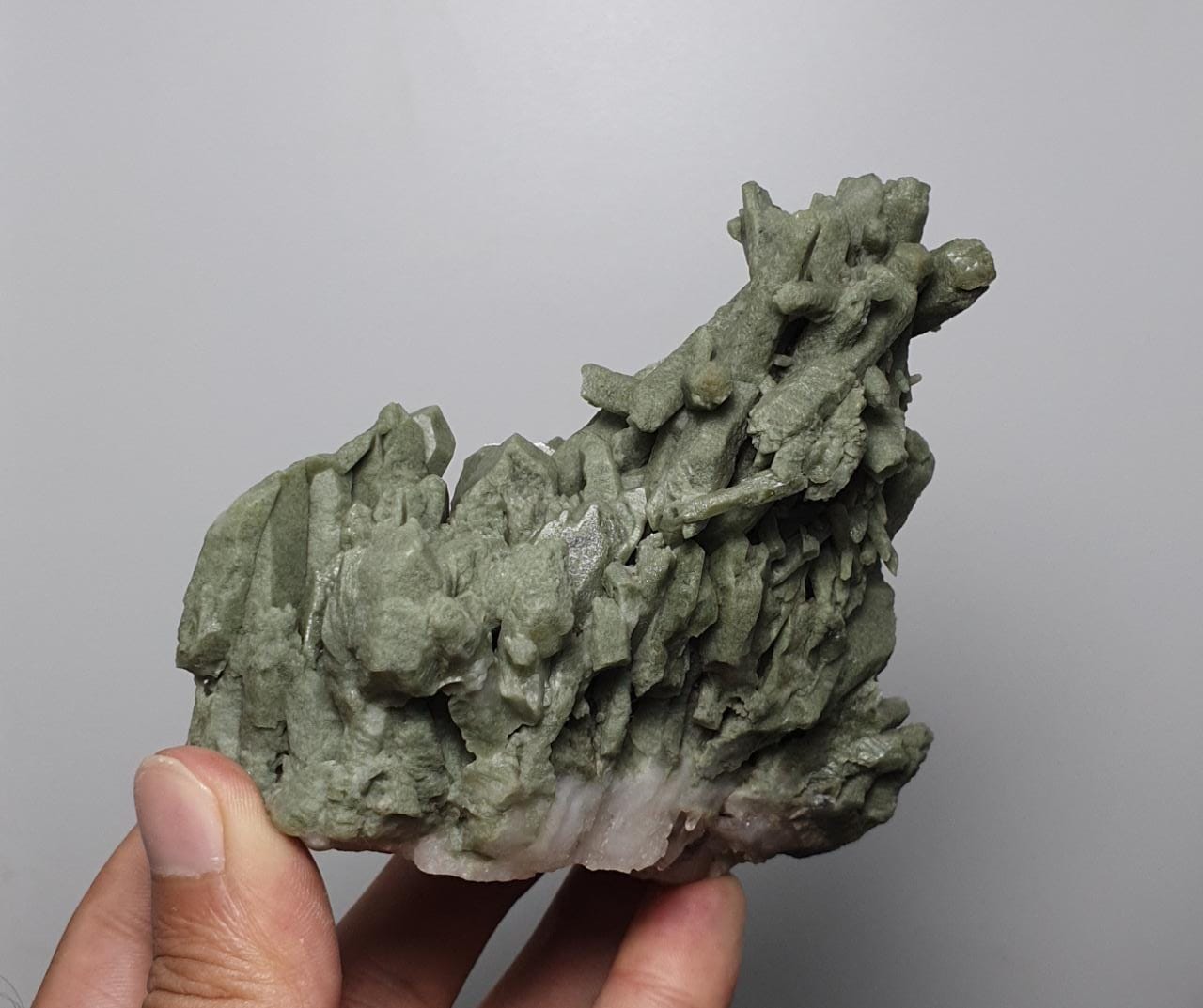 Gorgeous Chlorite Quartz Network of Crystals on Matrix