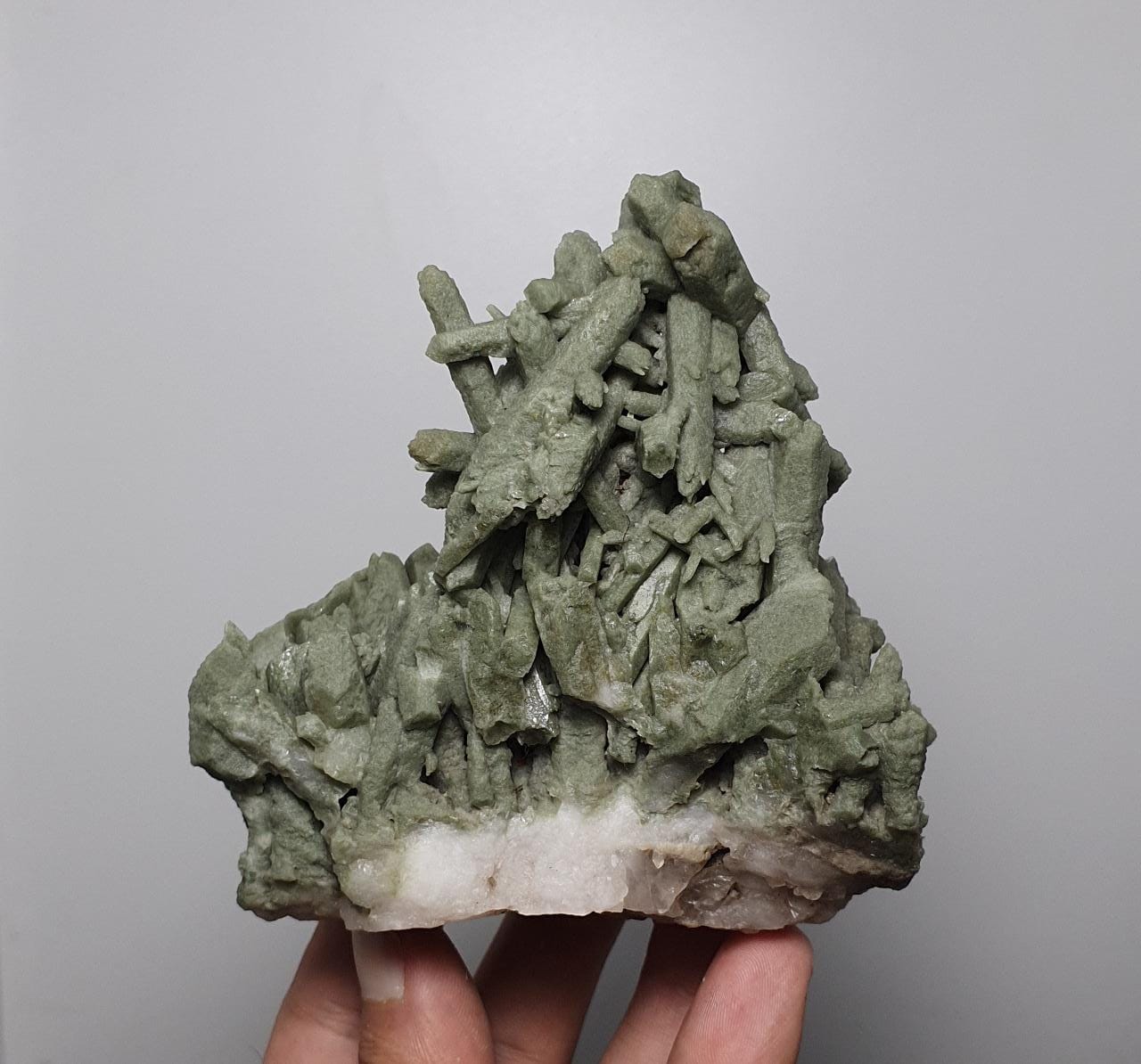 Gorgeous Chlorite Quartz Network of Crystals on Matrix