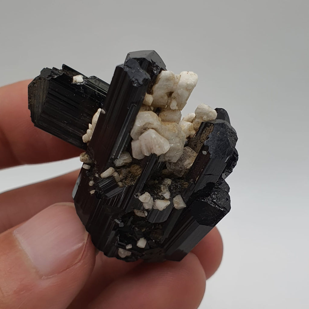 Gorgeous Intergrown Schorl Aka Black Tourmaline Crystals