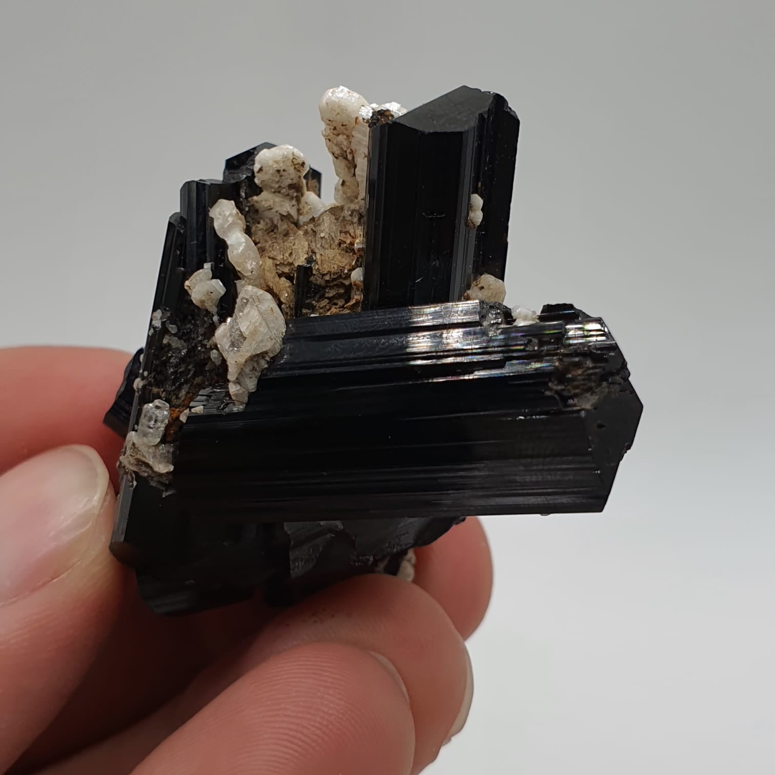 Gorgeous Intergrown Schorl Aka Black Tourmaline Crystals