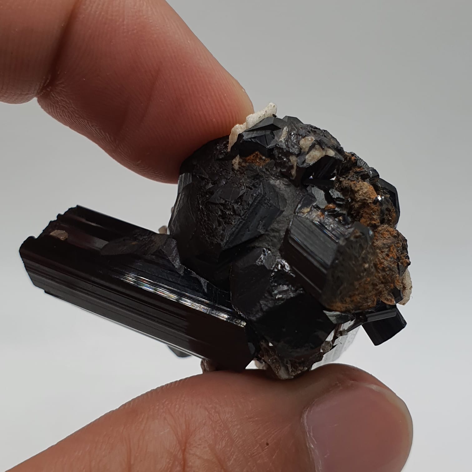 Gorgeous Intergrown Schorl Aka Black Tourmaline Crystals