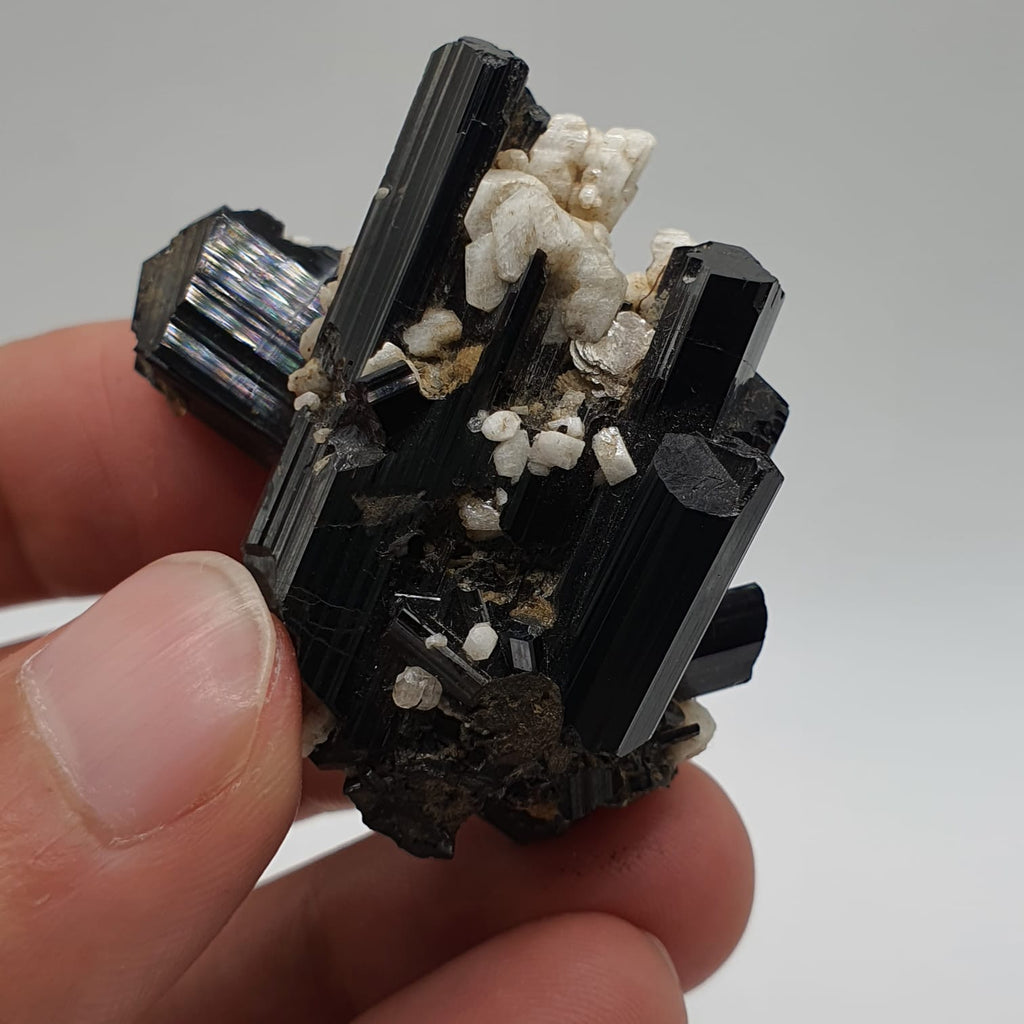 Gorgeous Intergrown Schorl Aka Black Tourmaline Crystals