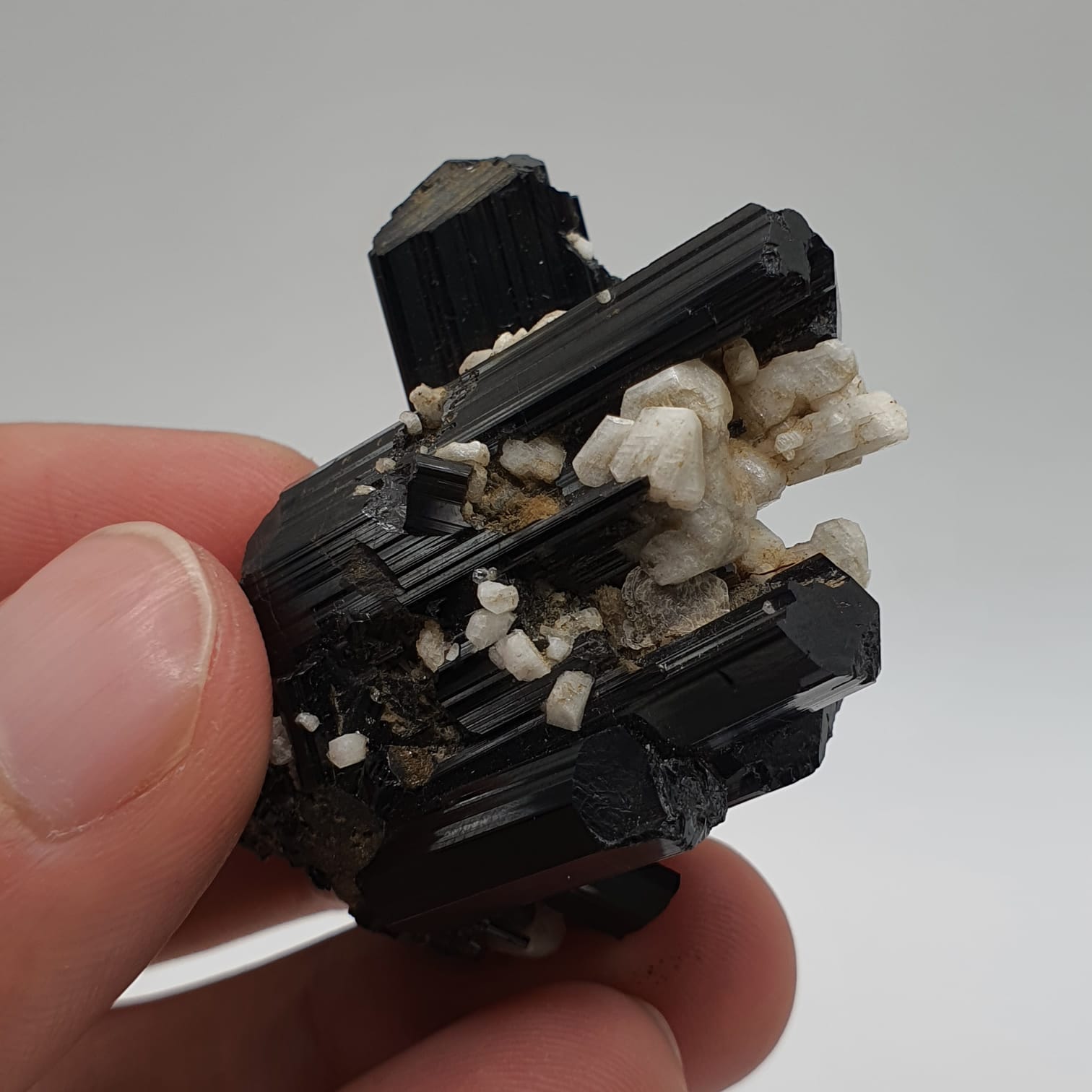 Gorgeous Intergrown Schorl Aka Black Tourmaline Crystals