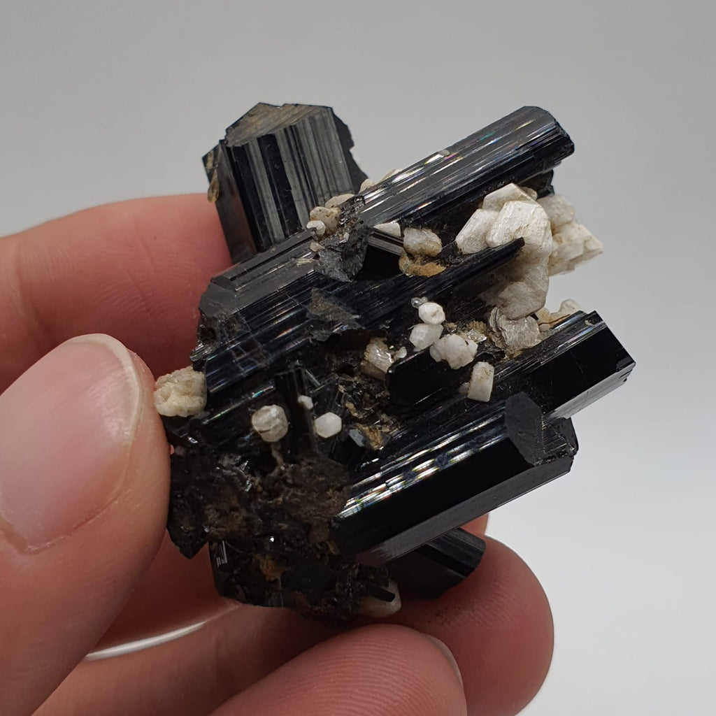 Gorgeous Intergrown Schorl Aka Black Tourmaline Crystals