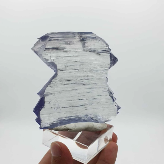 Highly Etched Double Terminated Kunzite with Sharp Edges