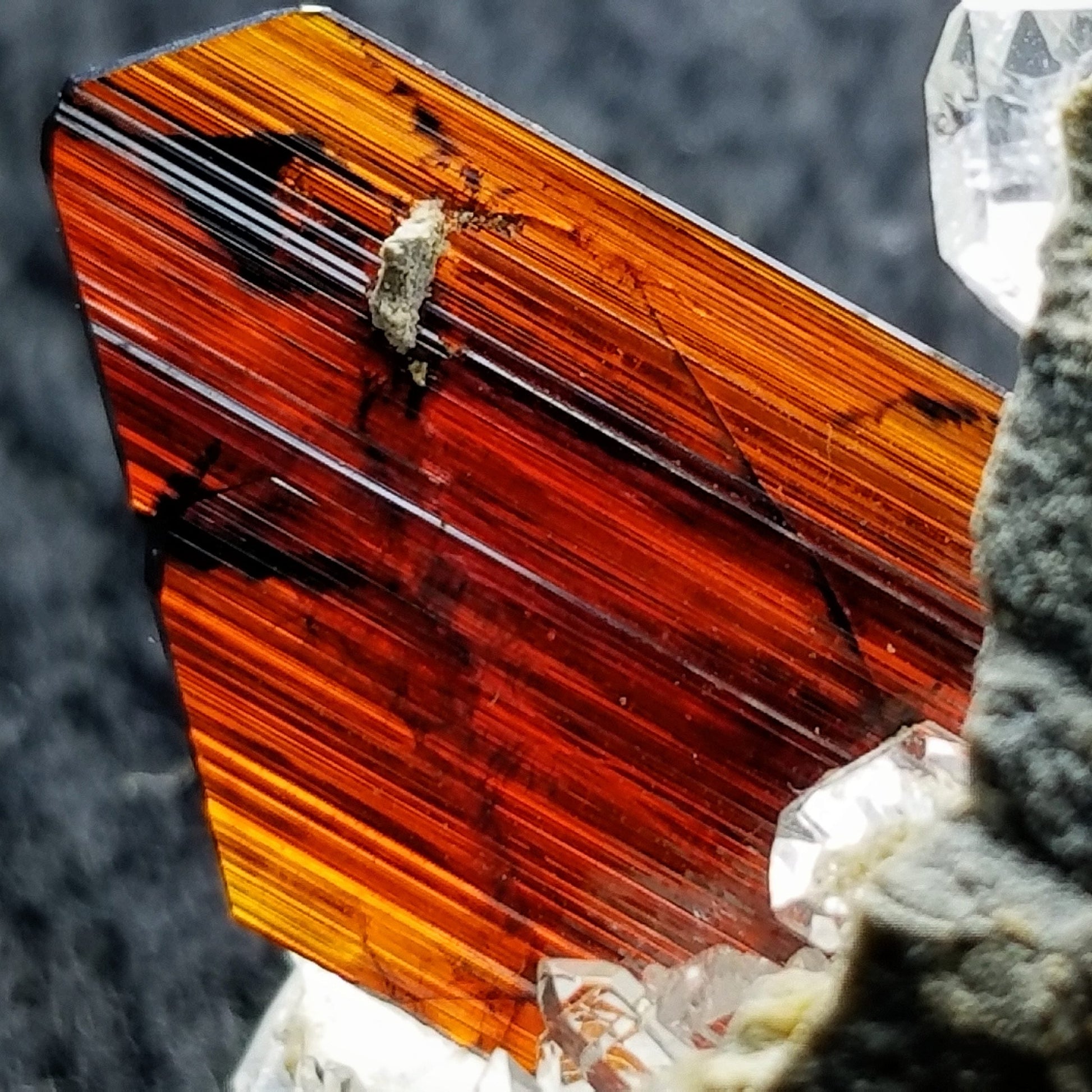  Brookite Fine Gemmy Crystal  with black background at Gandhara Fine Minerals