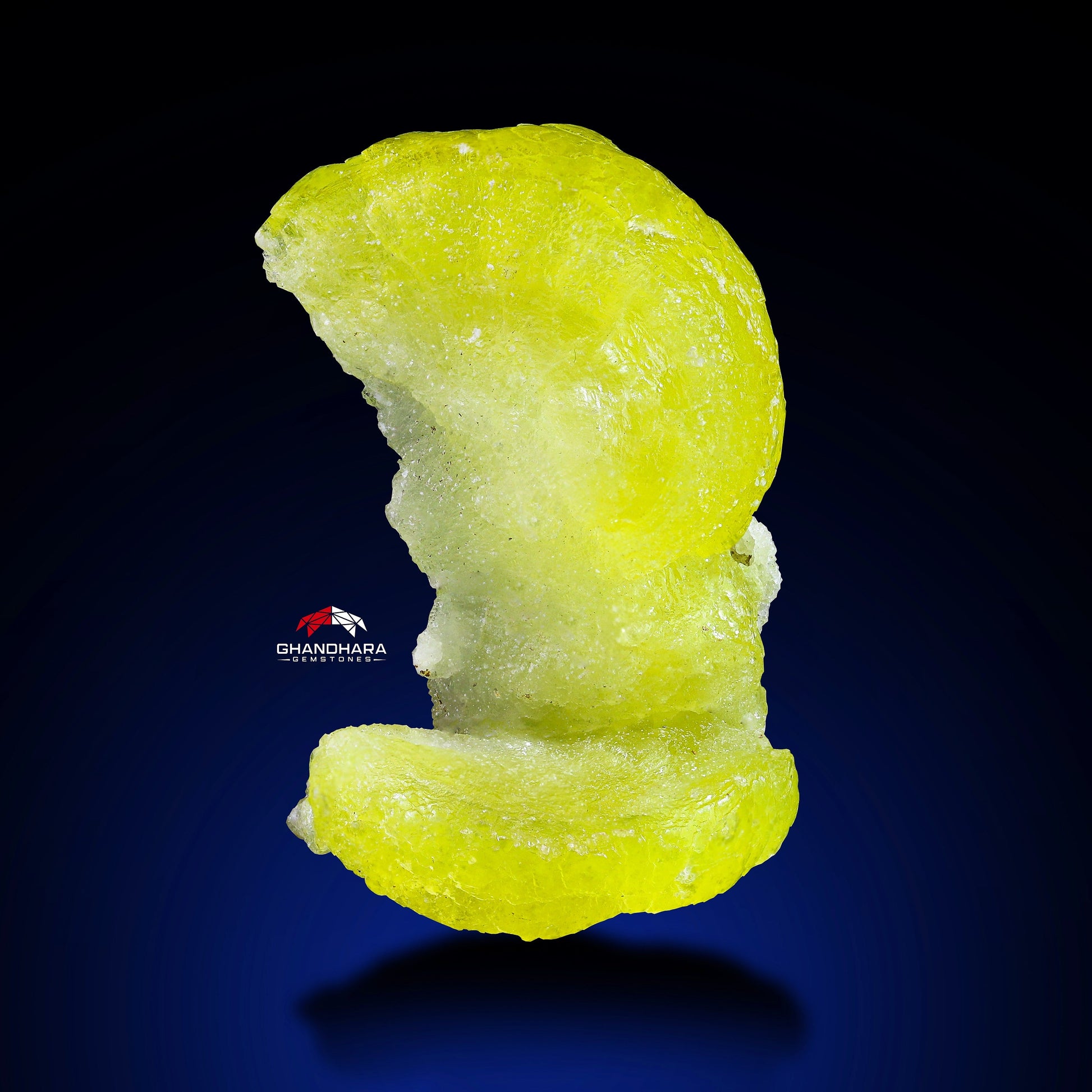 Vibrant Yellow Color Brucite Specimen With Intersting Crystallography