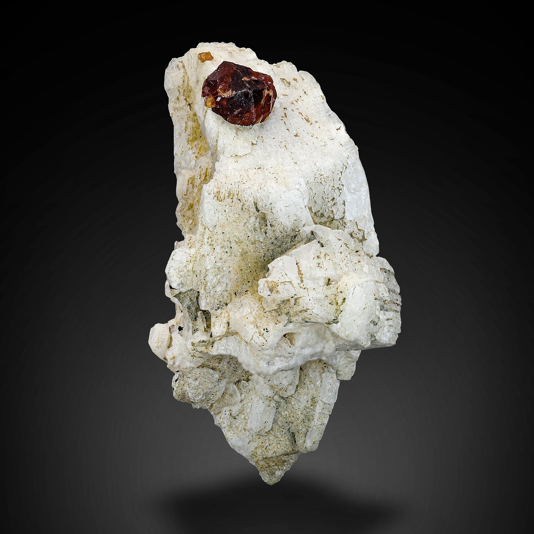 Lovely Spessartine Garnet On Snowy White Albite