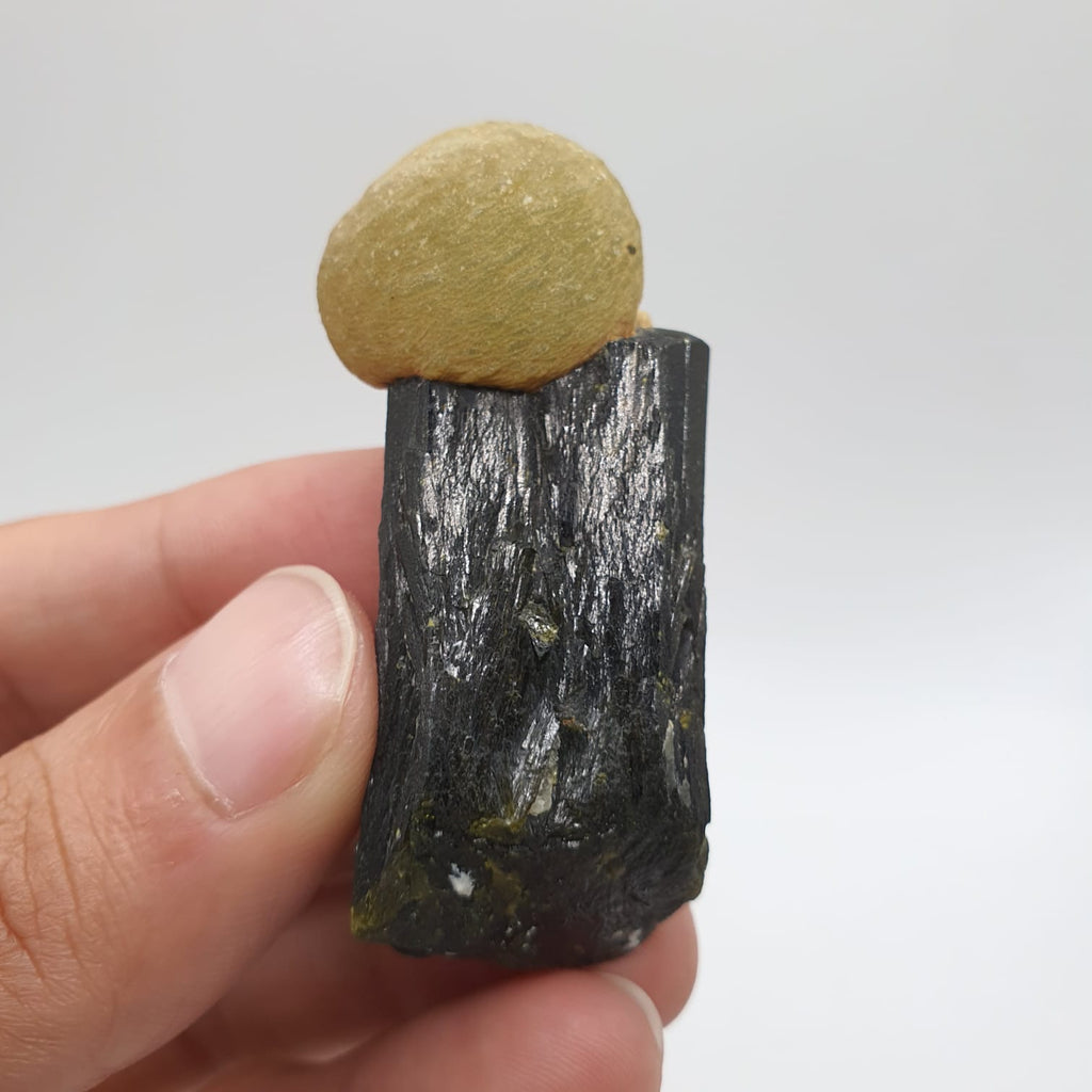Incredible Example Of Prehnite Ball Perched On Epidote