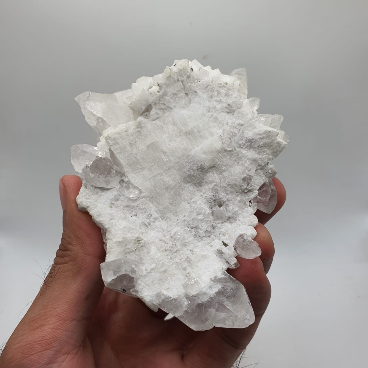 Incredible Microcline With Quartz And Aquamarine Crystal