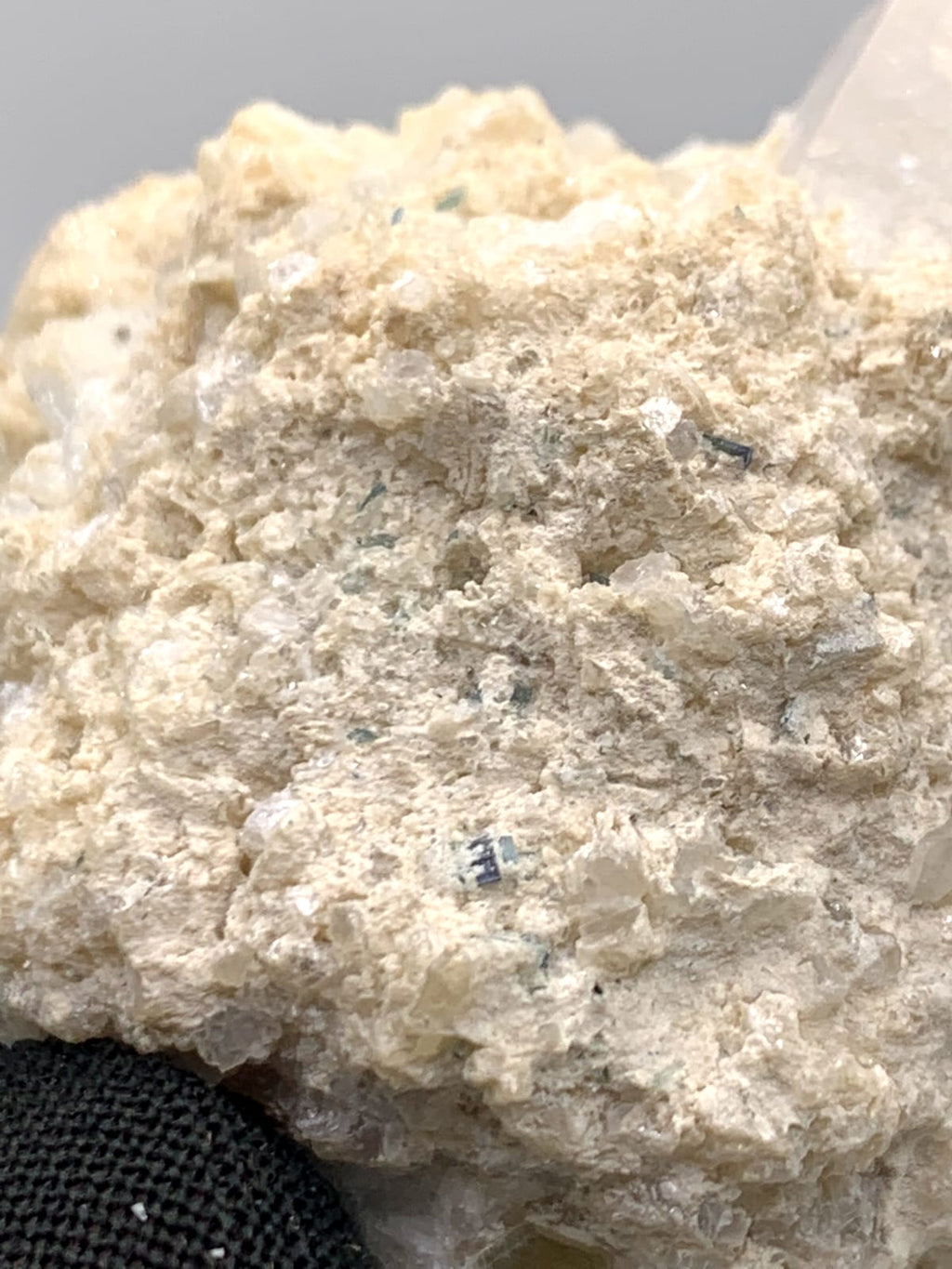 Isolated And Isomatric Gem Morganite Crystal Nicely Perched  Albite With Tourmaline