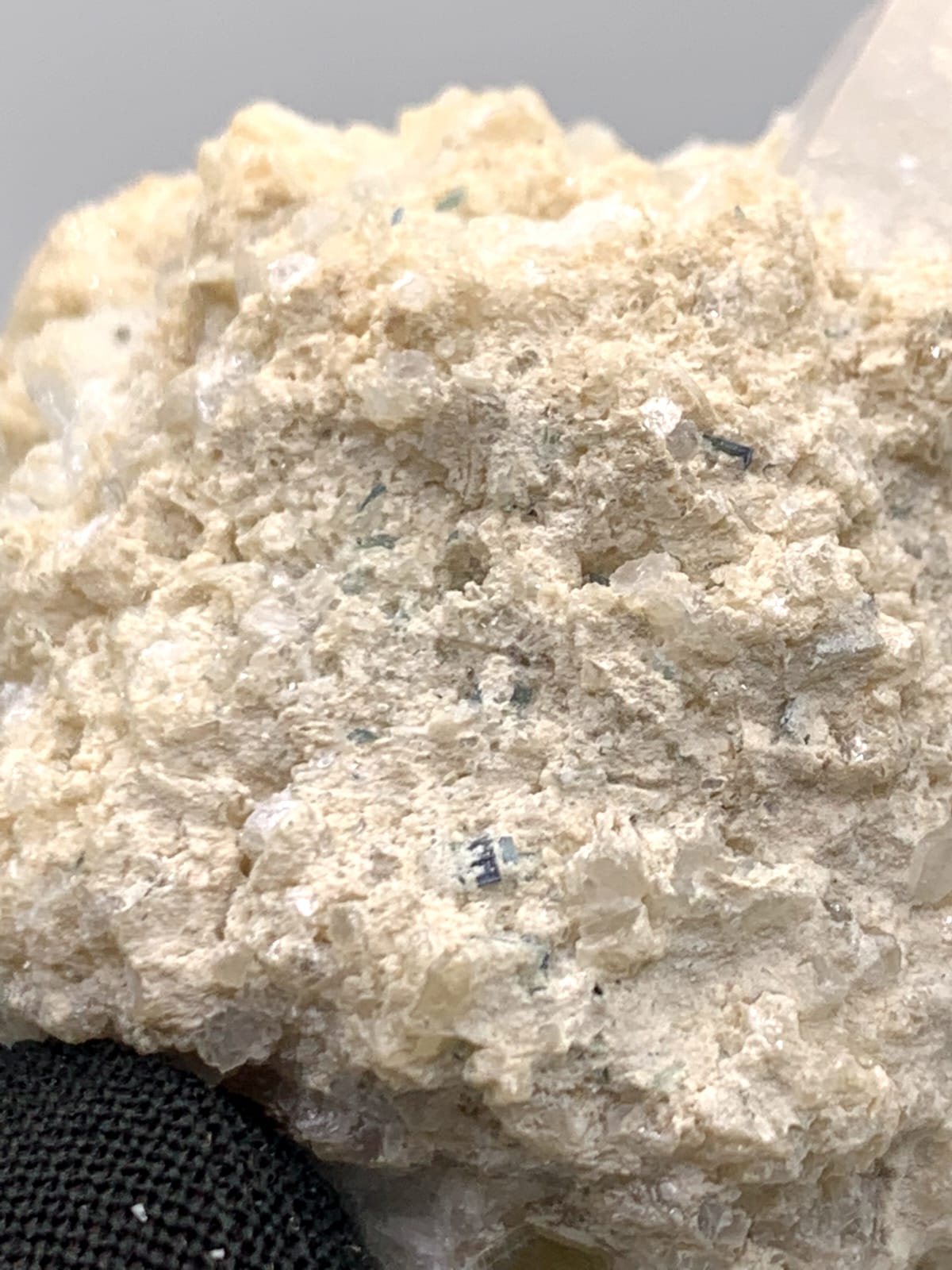 Isolated And Isomatric Gem Morganite Crystal Nicely Perched  Albite With Tourmaline