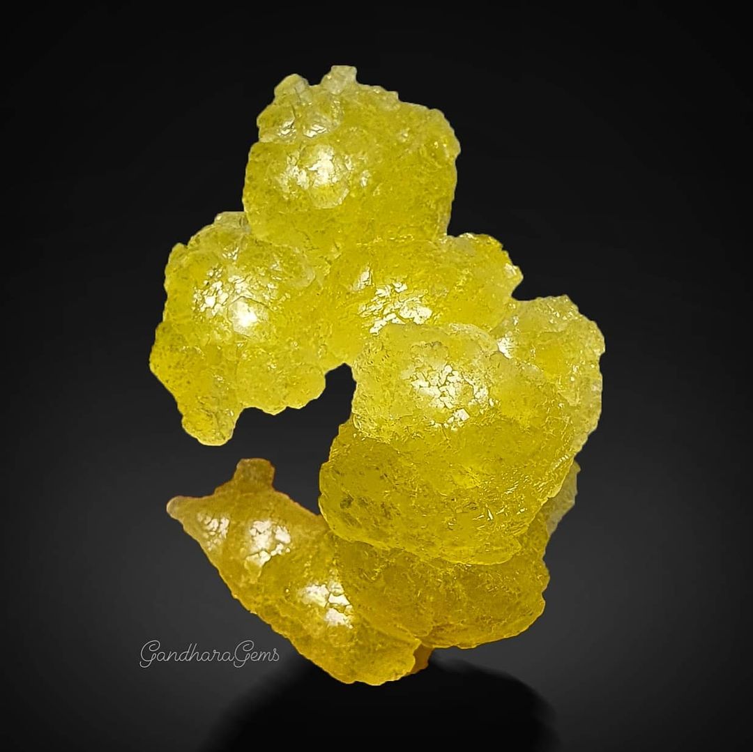 Cute Lemon Yellow Brucite Crystal
