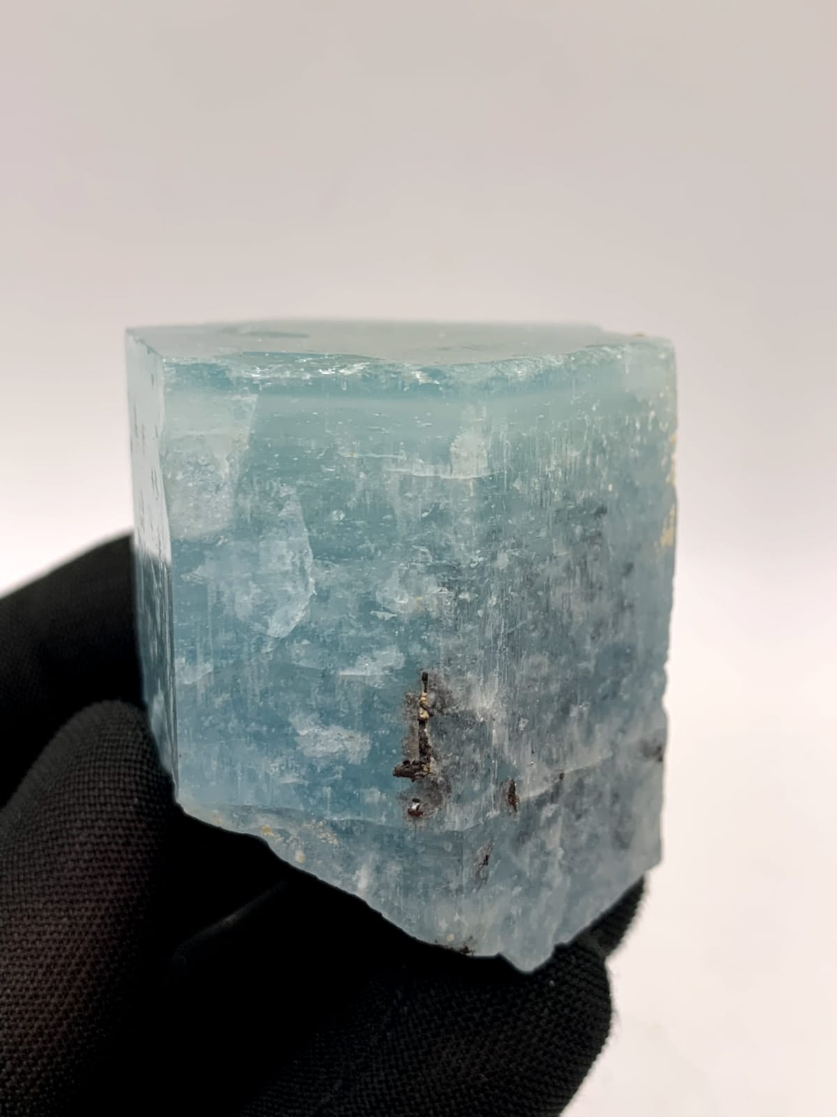 Light Blue Color Aquamarine With Hematite Combo