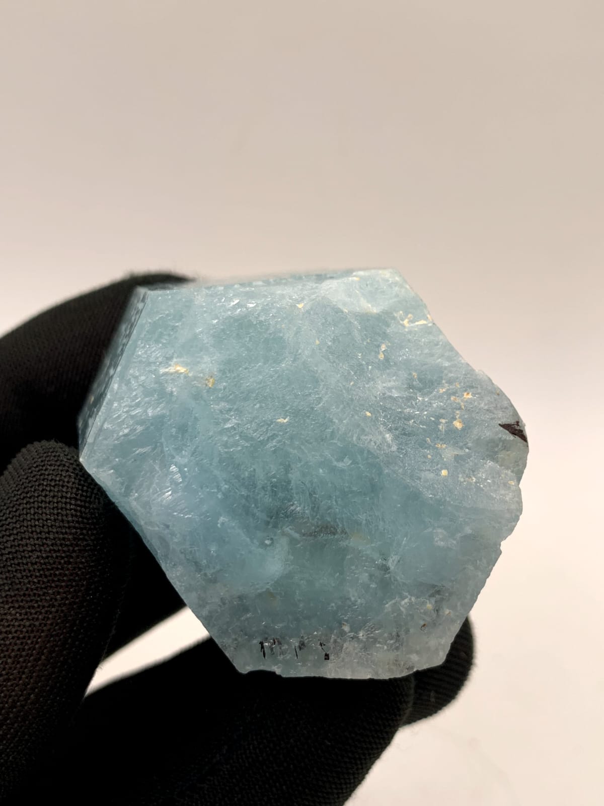 Light Blue Color Aquamarine With Hematite Combo