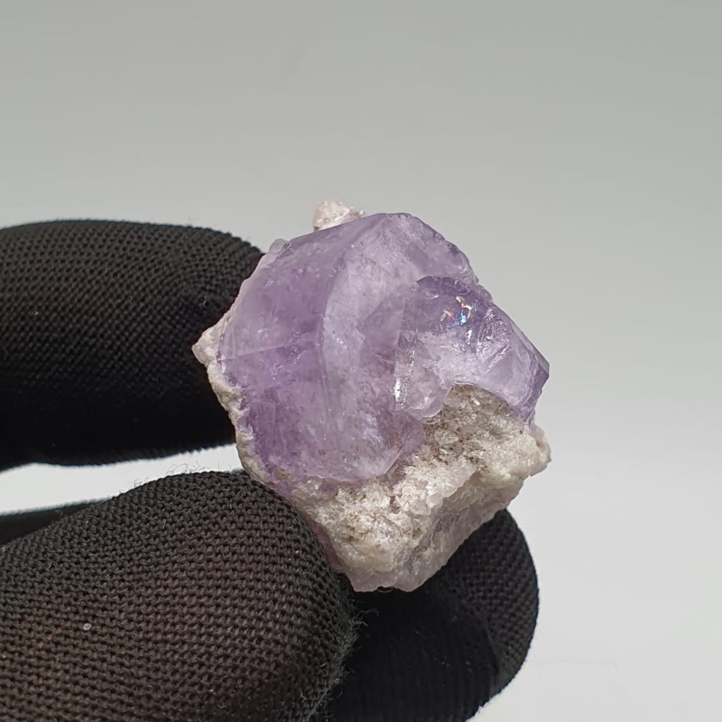 Lovely Glassy Faced Gem Purple Apatite On Matrix