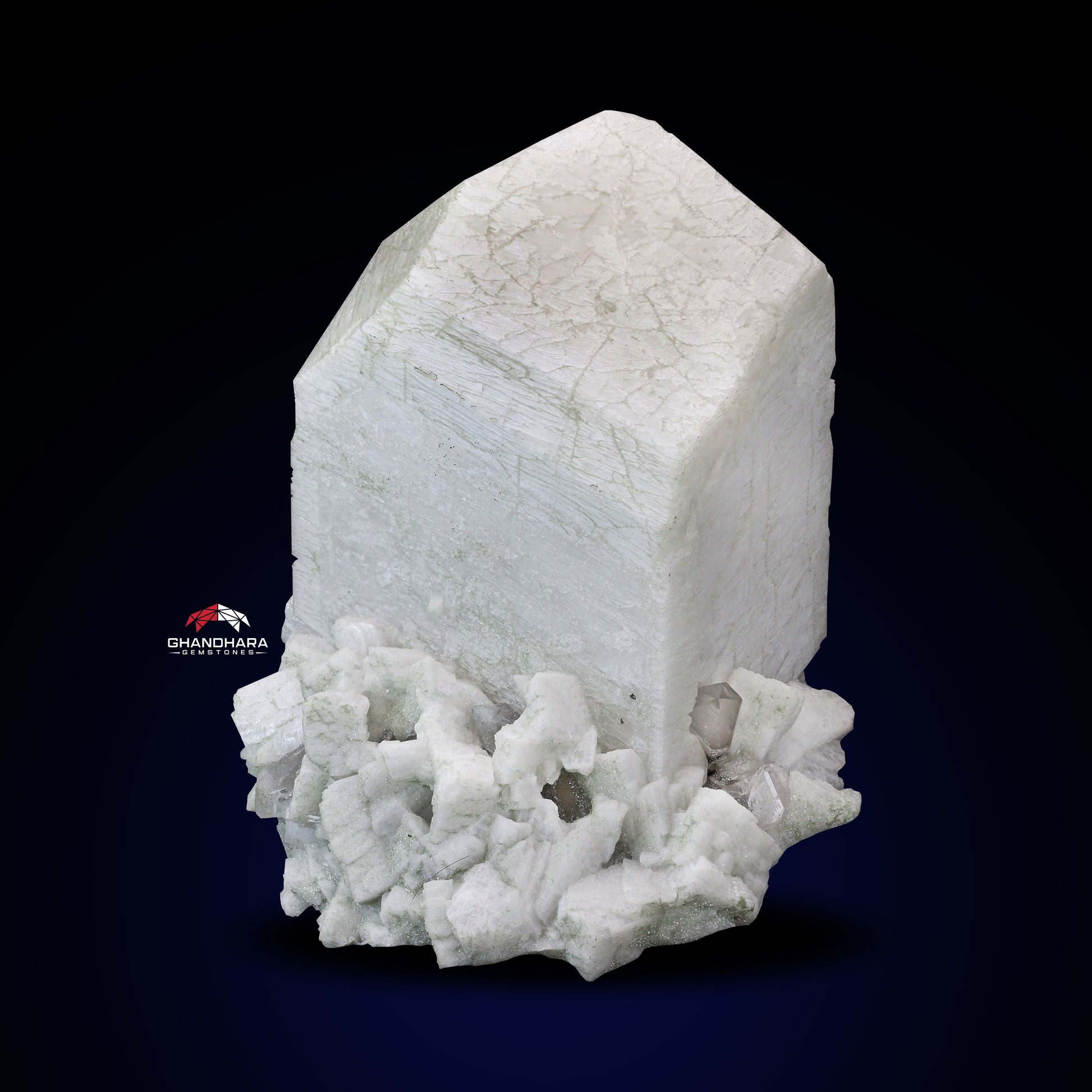 Lovely Milky White Microcline Feldspar On Cleavelandite With Quartz