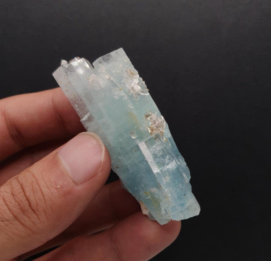 Lovely Sky-Blue Color Aquamarine Aggregate With Muscovite