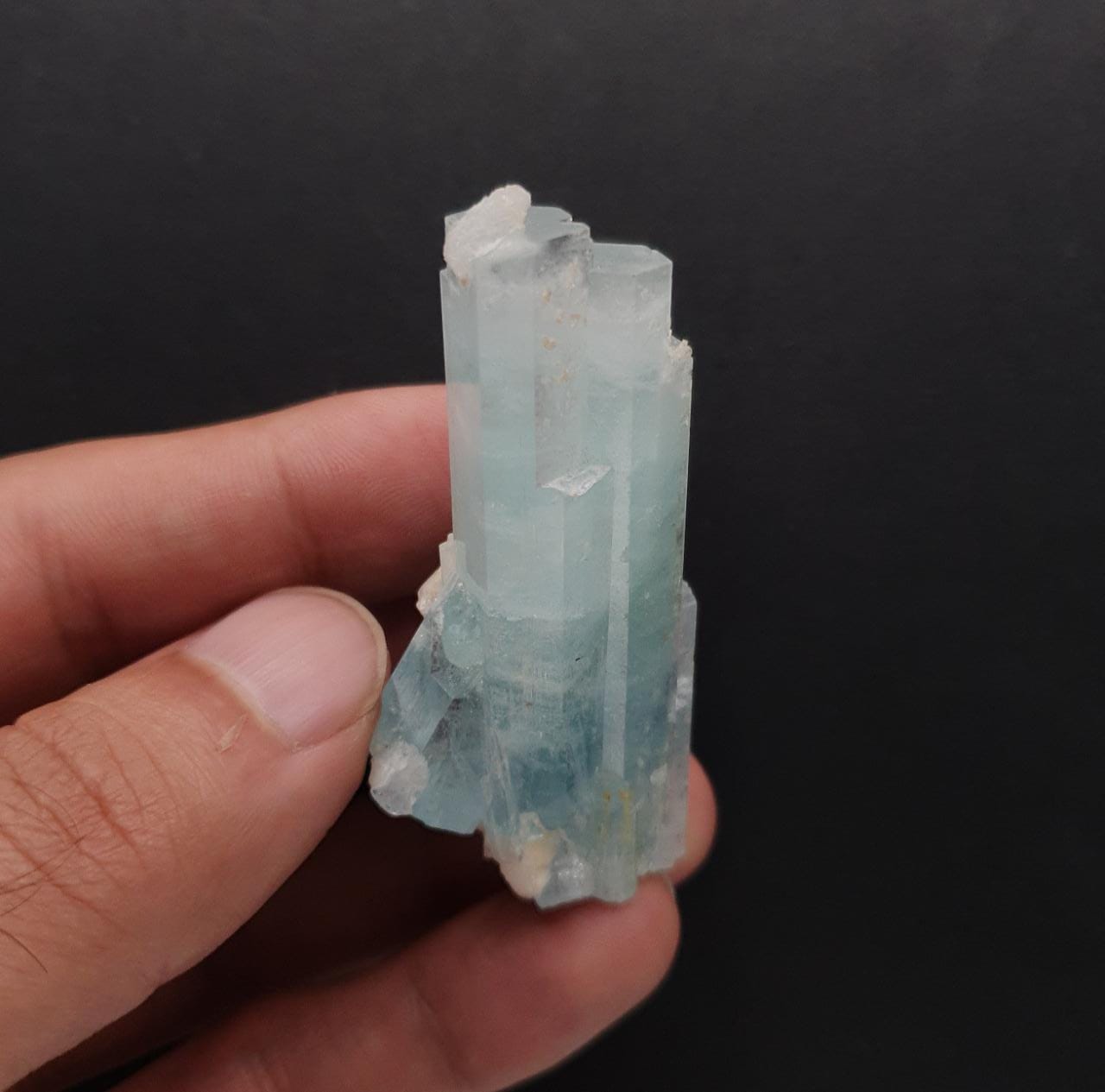 Lovely Sky-Blue Color Aquamarine Aggregate With Muscovite