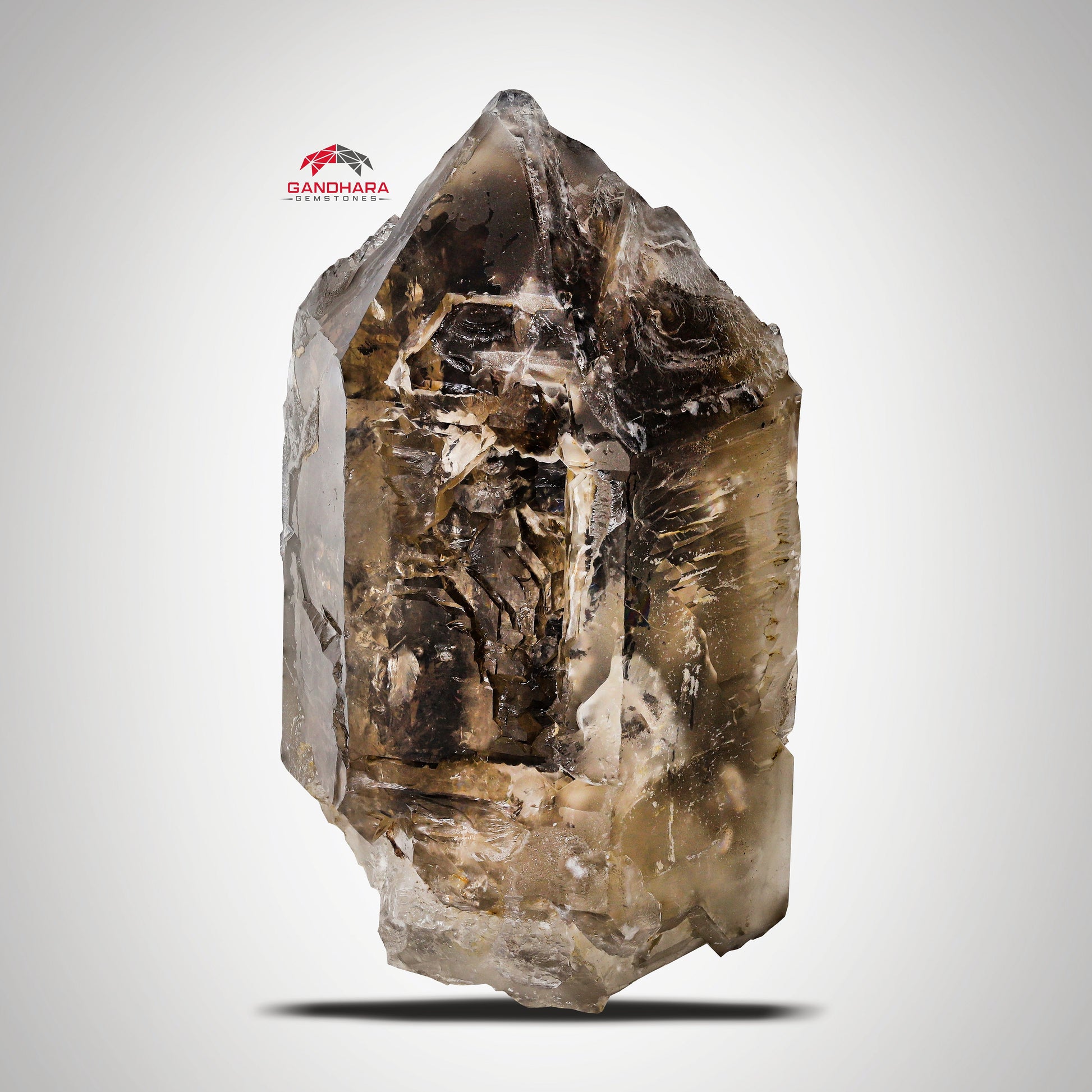 Lovely Smoky Scepter Quartz With Vibrant Color