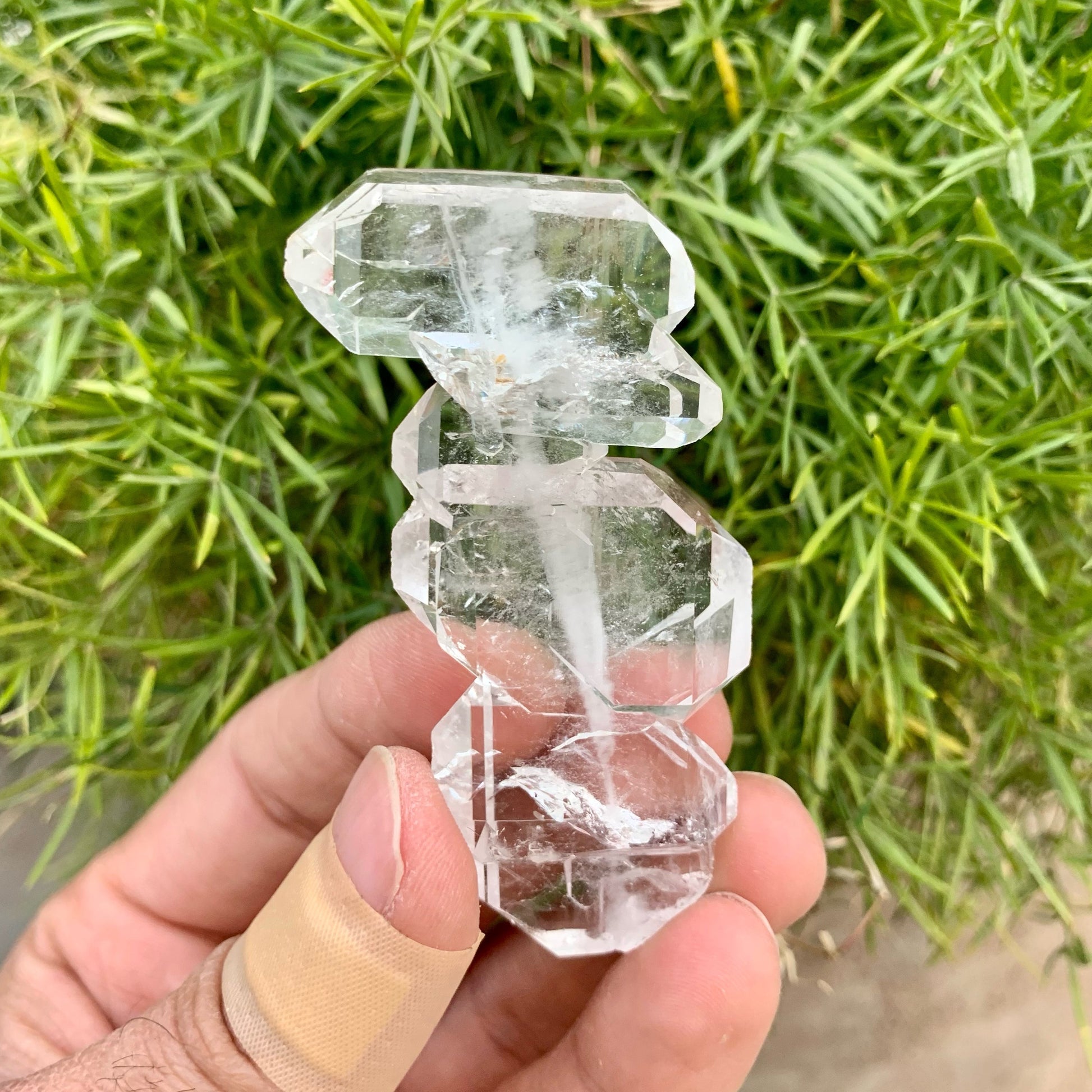 Lovely Staking Of Faden Quartz With Glassy Faces