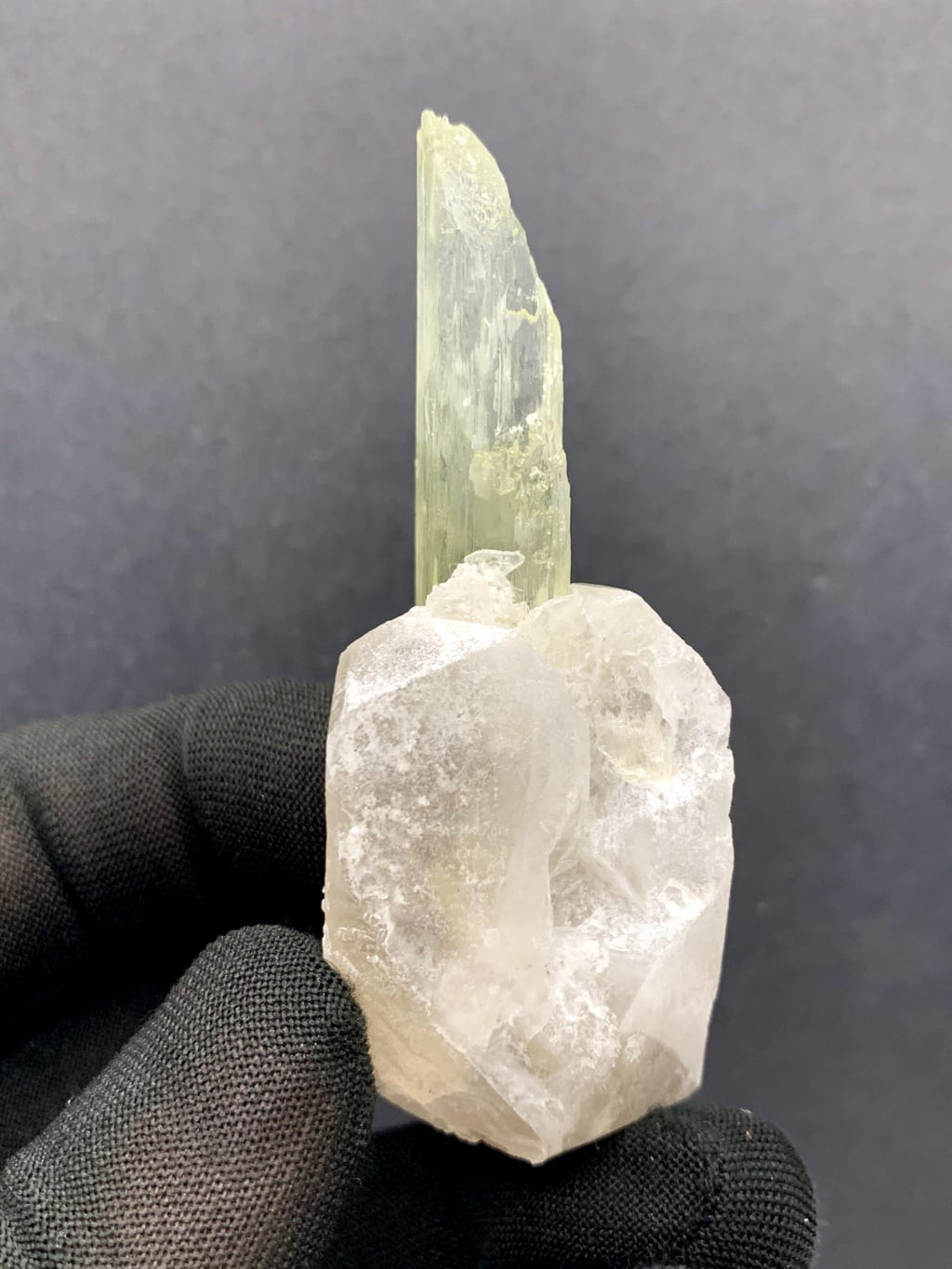 Lovely Triphane On Smoky Quartza