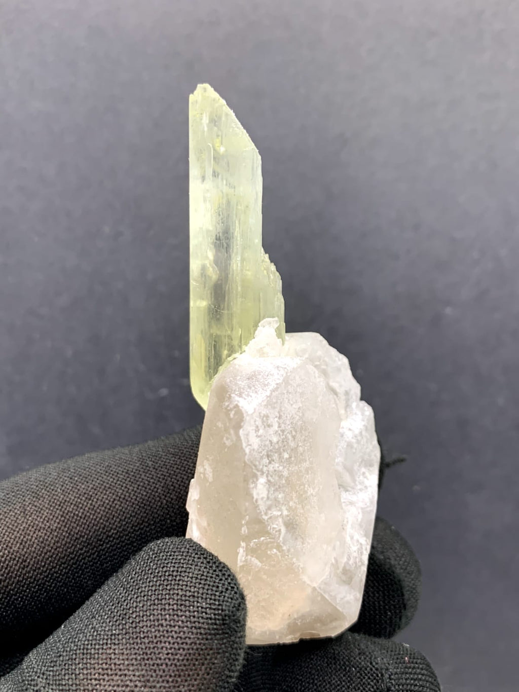 Lovely Triphane On Smoky Quartza