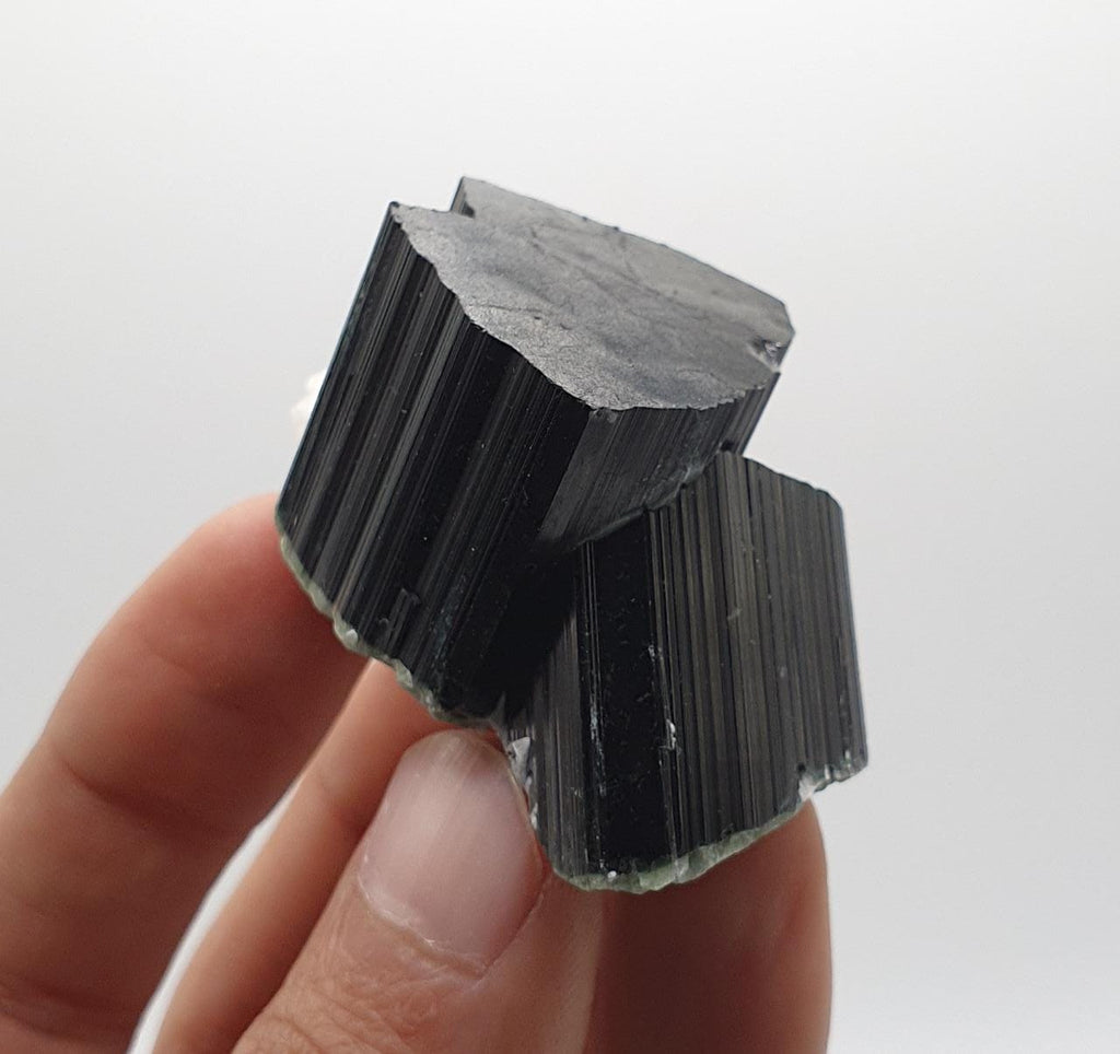 Lusterious And Artistic Schorl Aka Black Tourmaline On White Cleavelandite