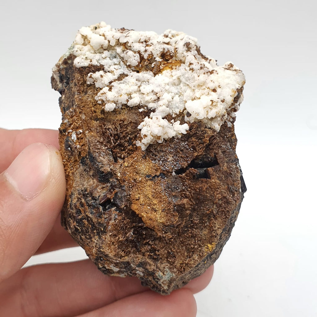 Lusterious Vesuvianite Crystals On Matrix With Albite