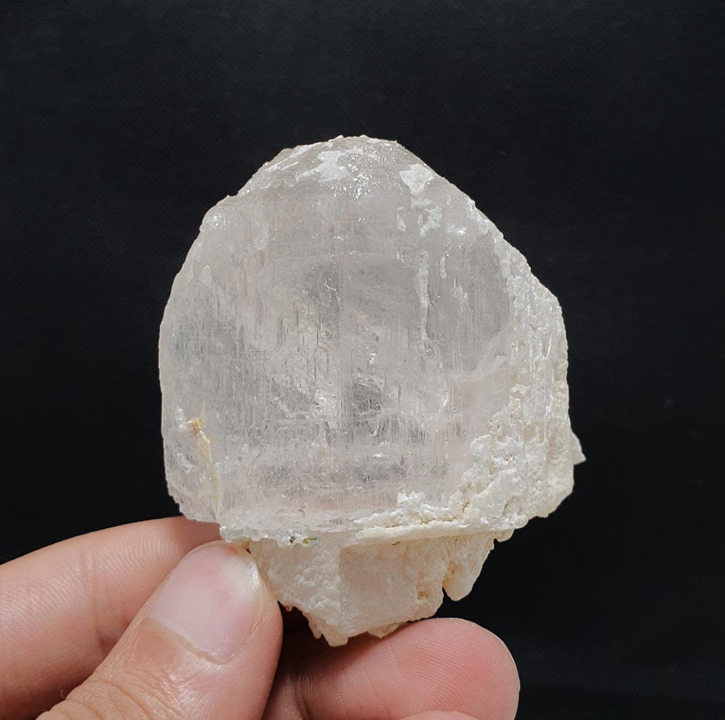 Magnificent Etched With Natural Art on Crystal Surface of Topaz with Albite
