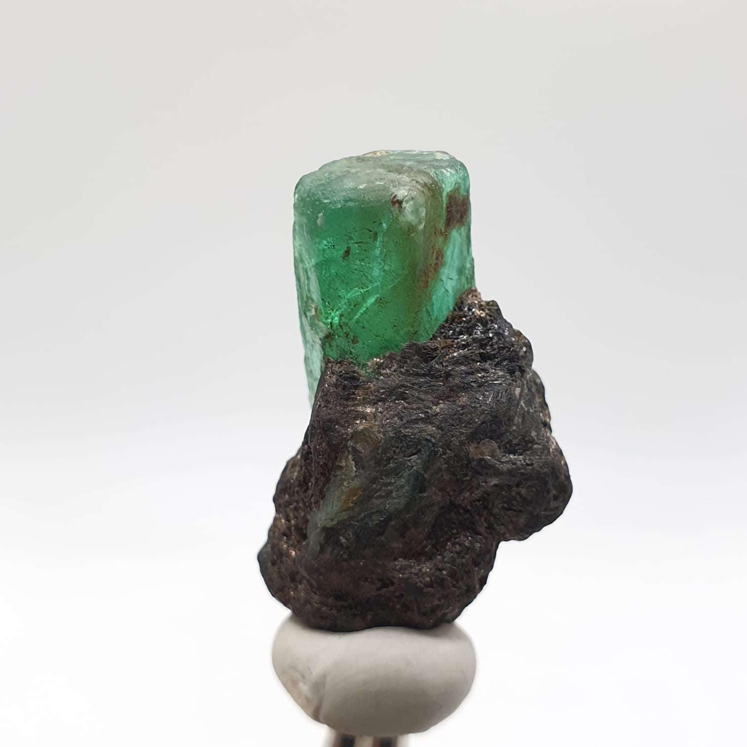 Magnificent Forest-Green Gem Emerald on Baotite Mica Matrix