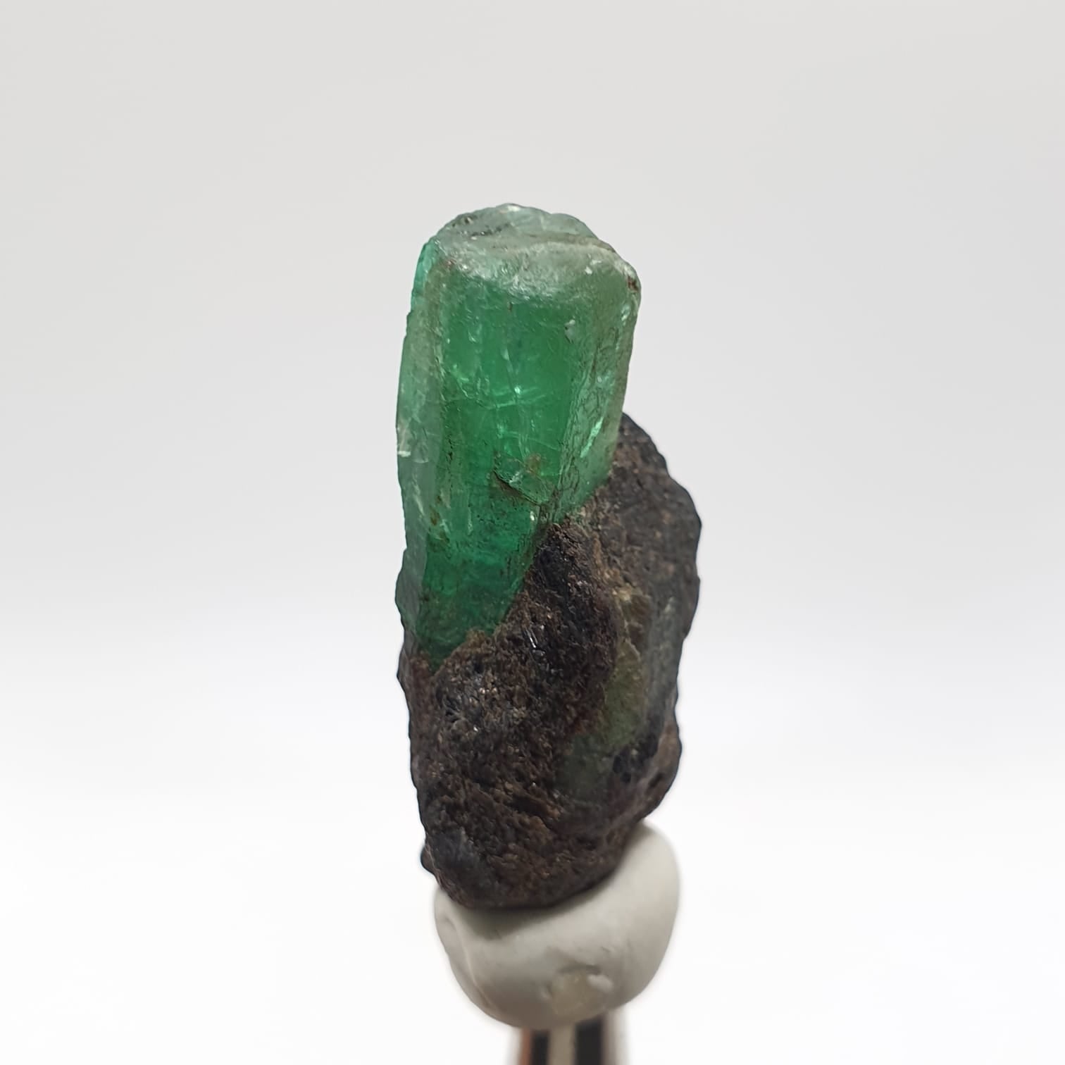 Magnificent Forest-Green Gem Emerald on Baotite Mica Matrix