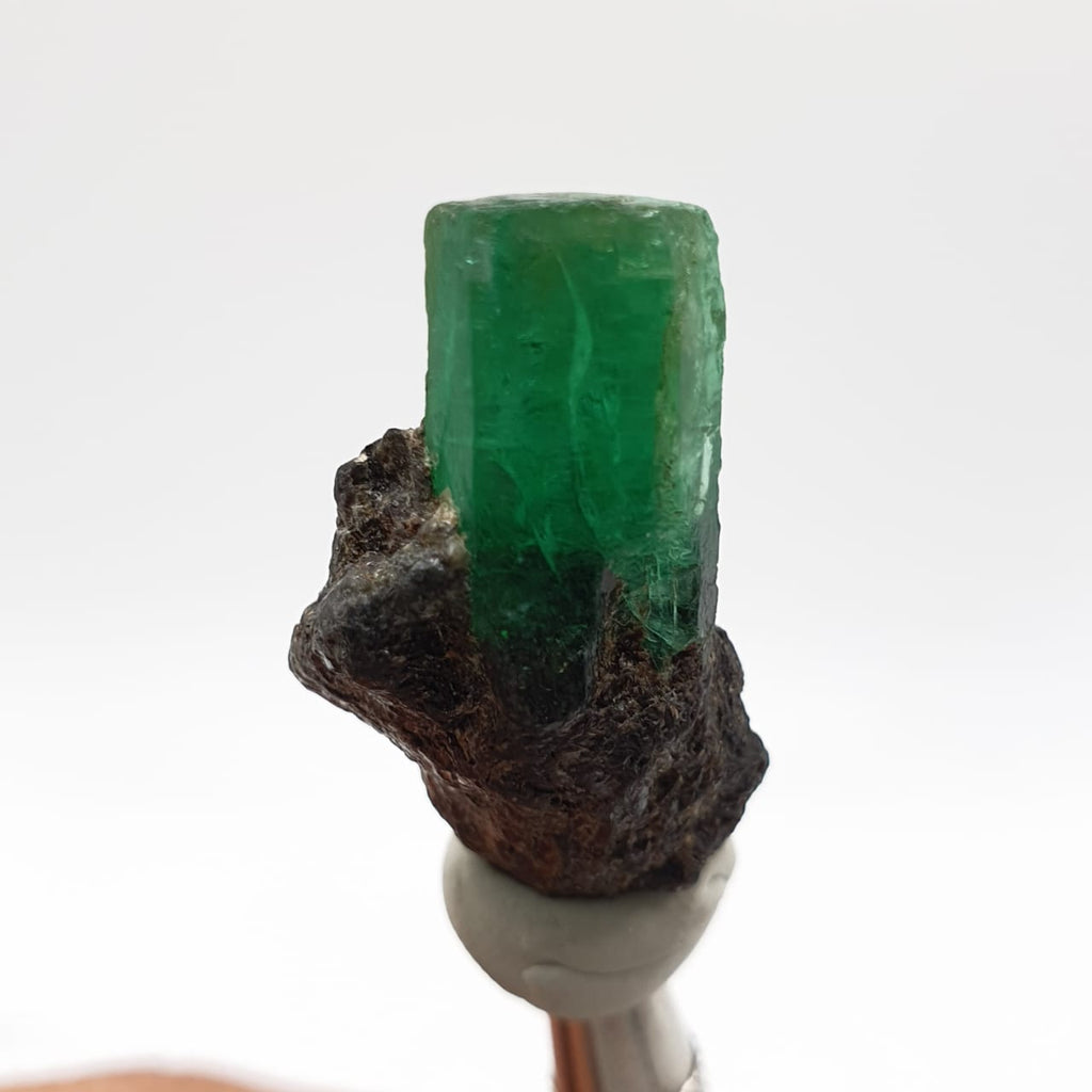 Magnificent Forest-Green Gem Emerald on Baotite Mica Matrix