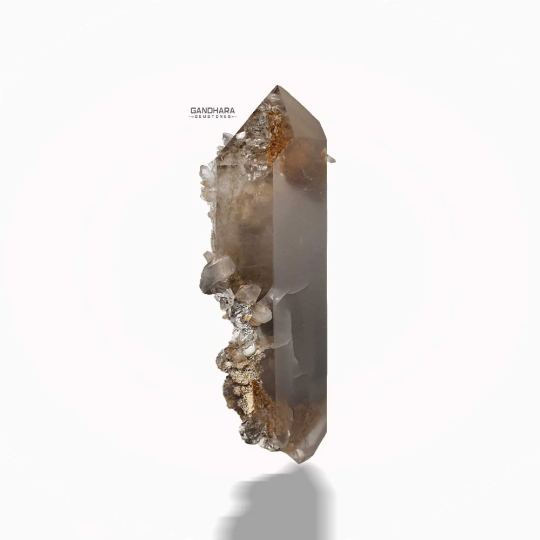 Magnificent Sculpture Double Terminated Quartz with Intersting Inclusion