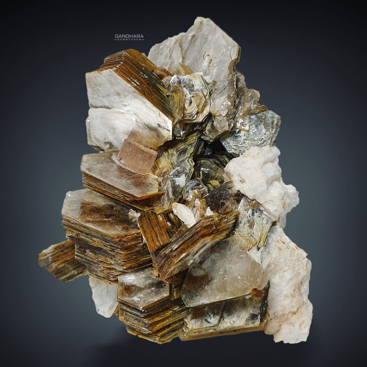 177 grams Muscovite Roses Crystal Cluster Specimen