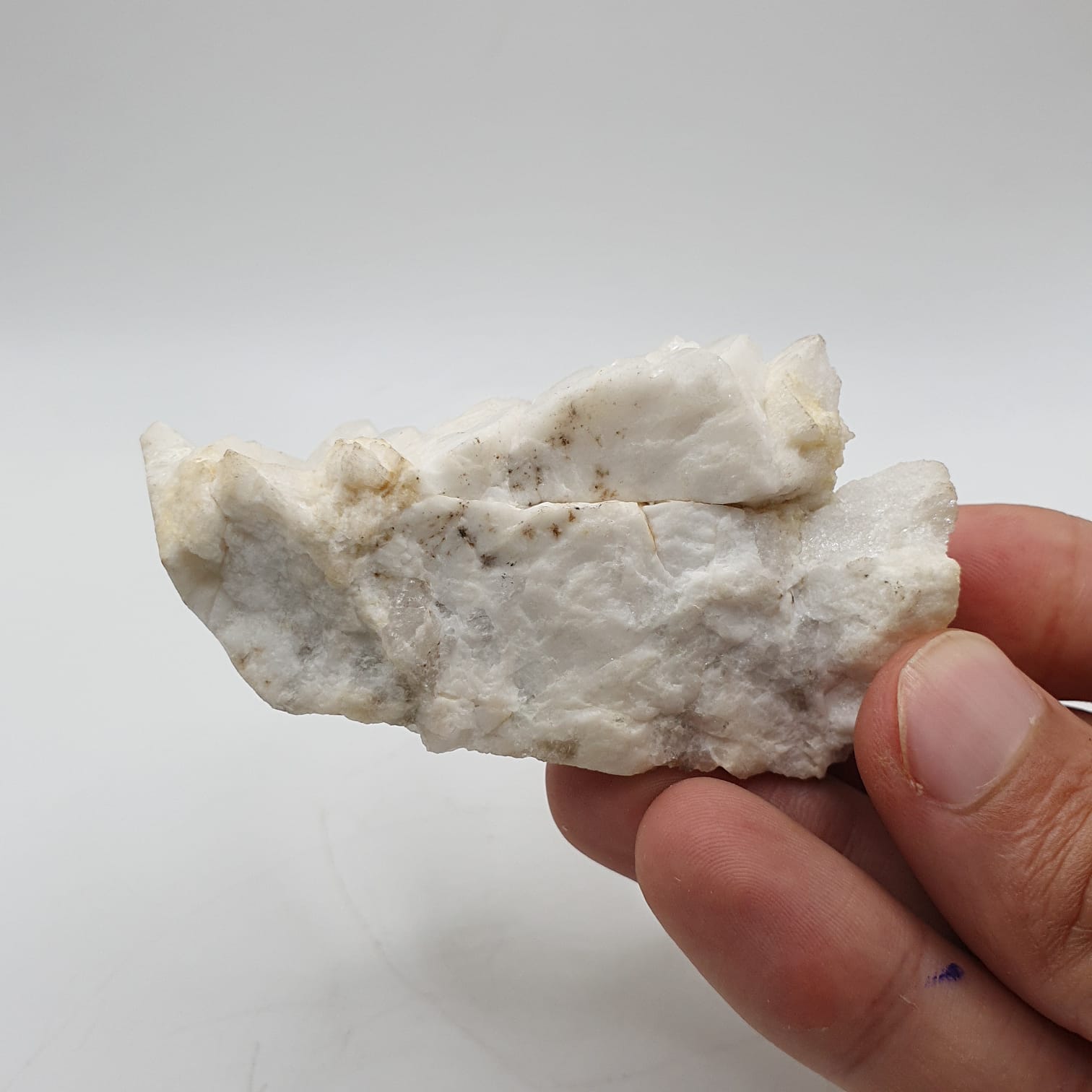 Pink Apatite Nicely Positioned on Creamy White Albite