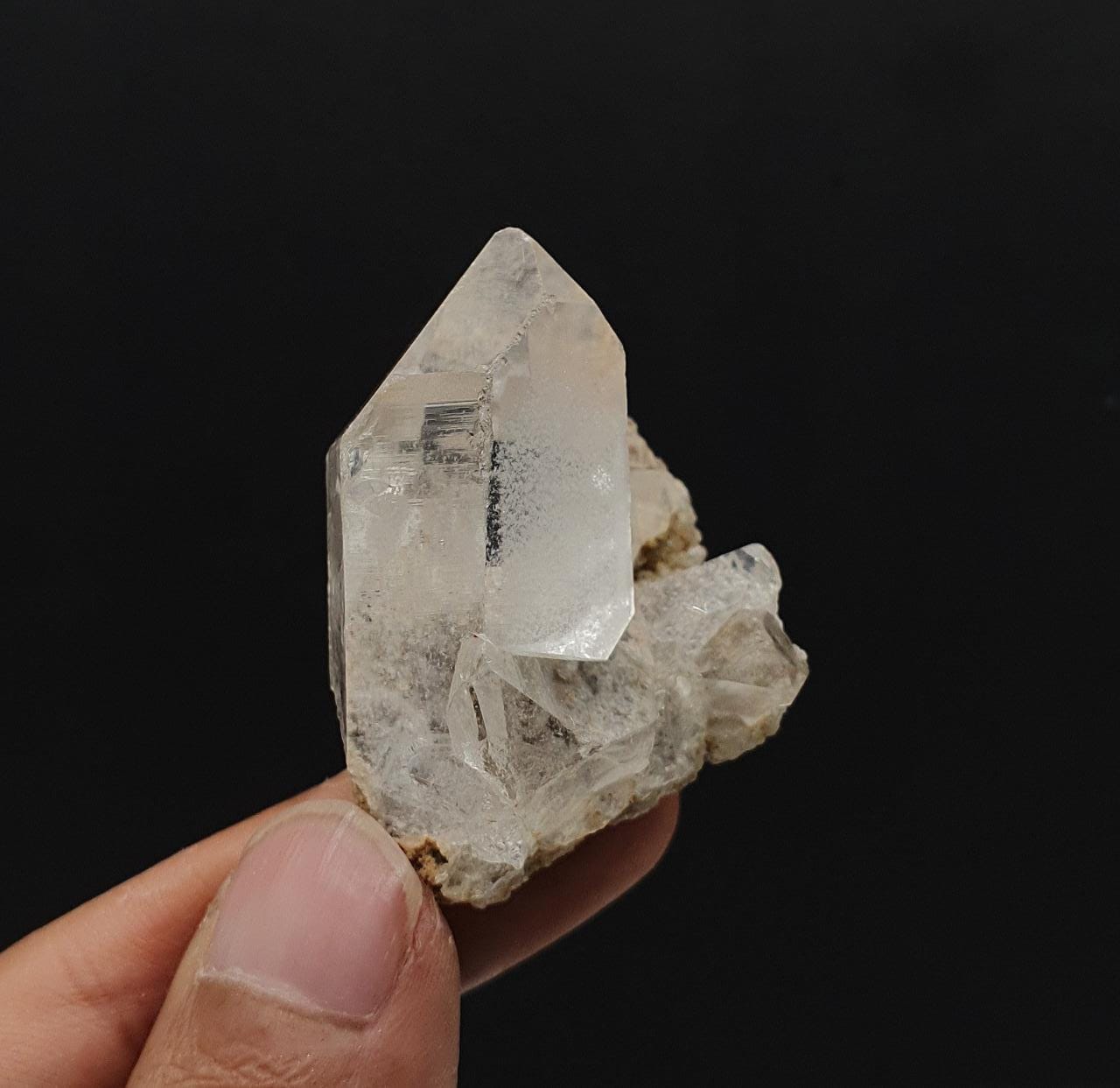 Pointed Terminated lustrous Quartz on Matrix