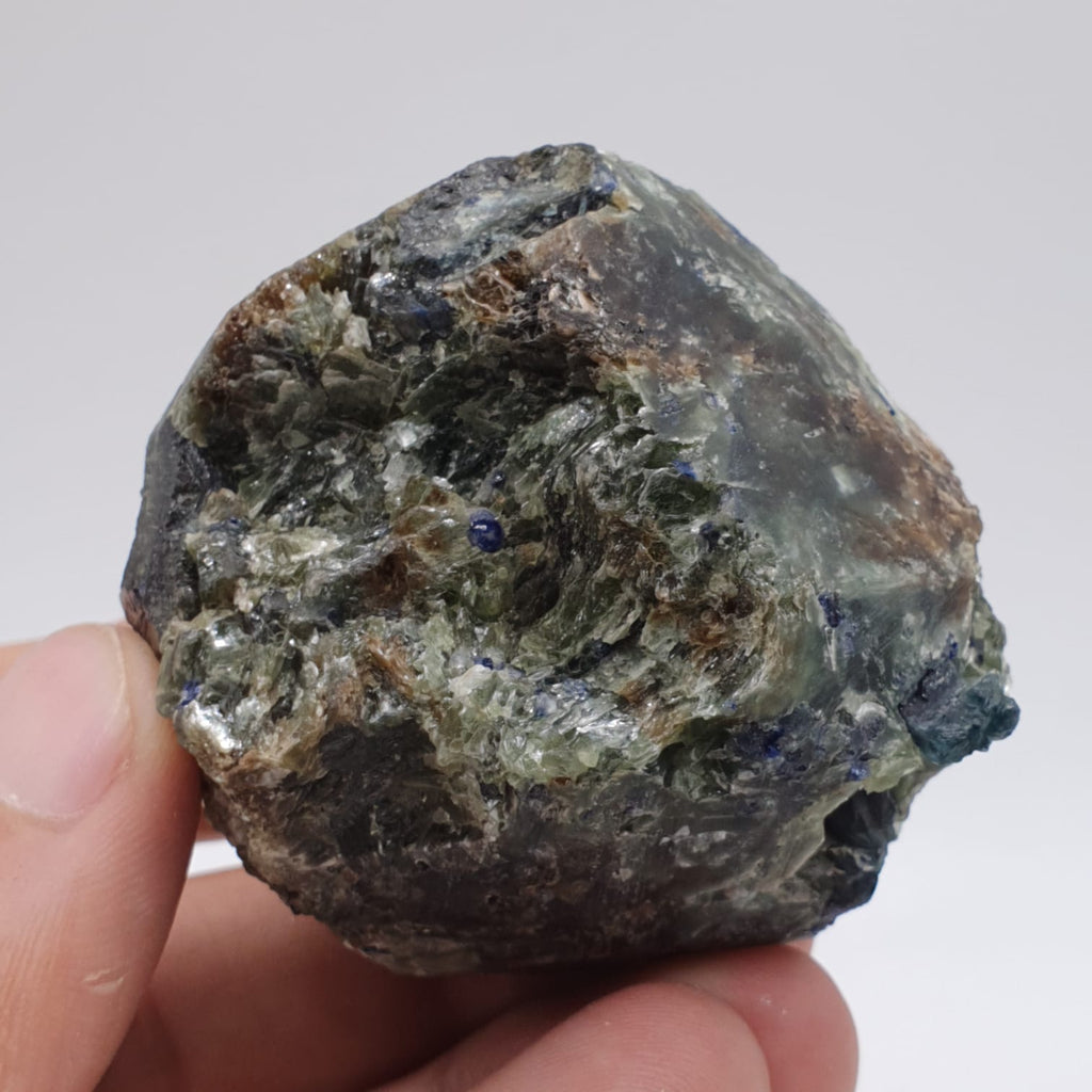 Rare Dravite Tourmaline On Matrix With Detailed Sapphire Crystals