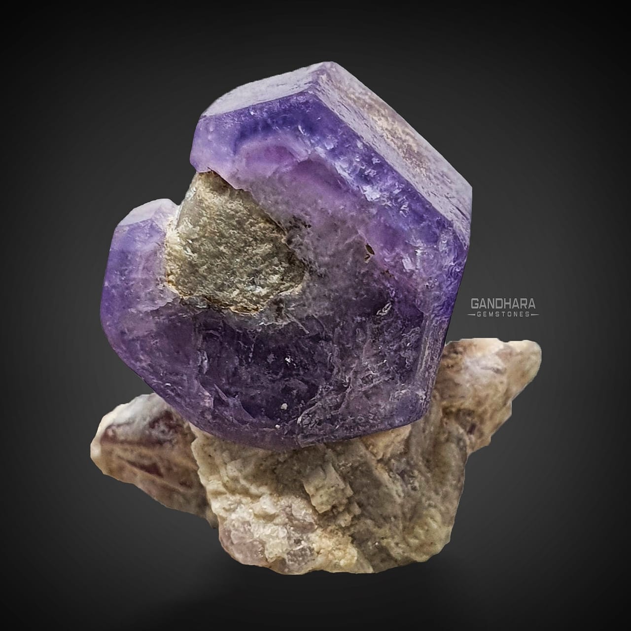 5 grams Robust Purple Fluorapatite on Matrix